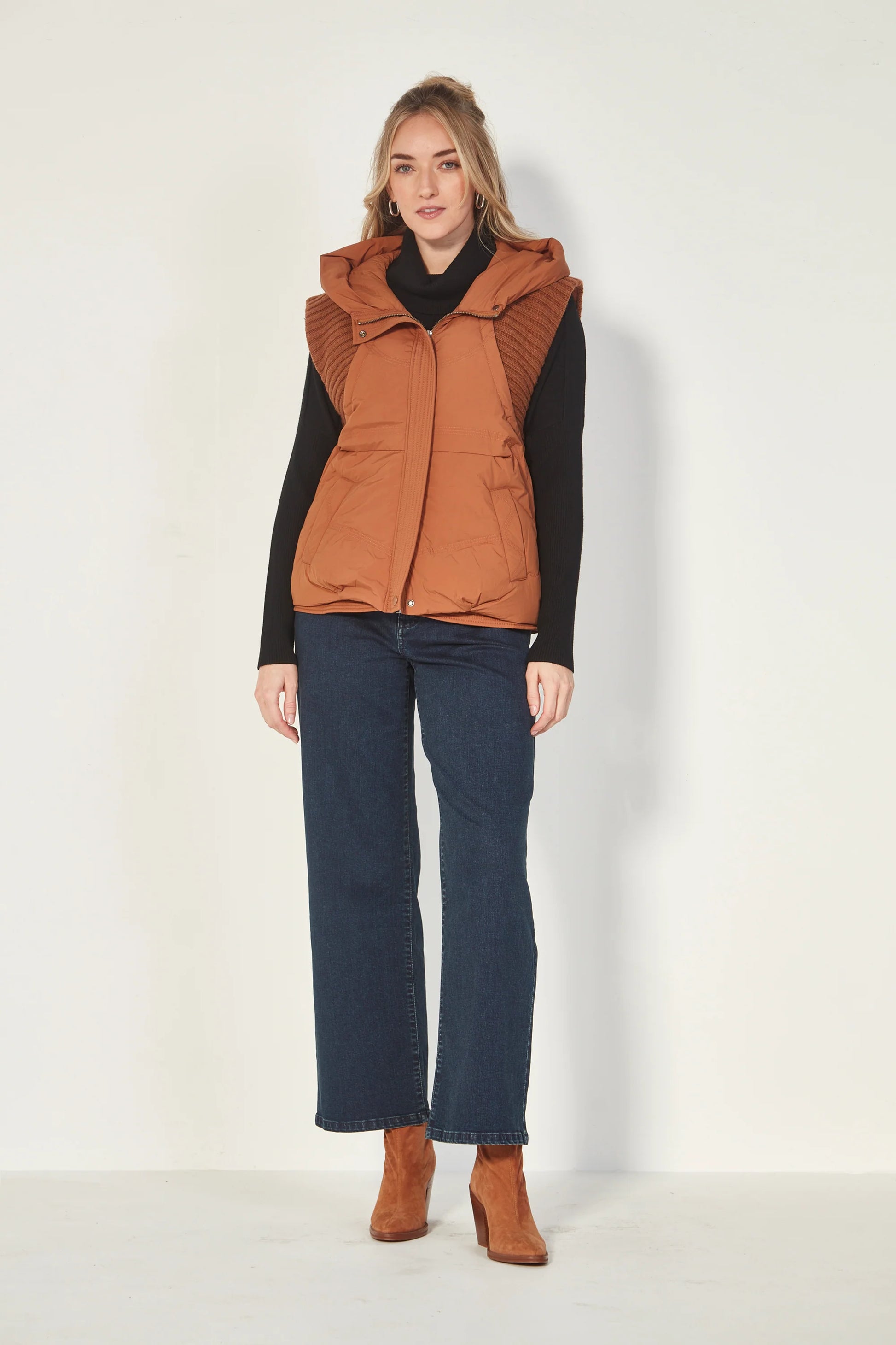 VERGE CHAKA VEST - NUTMEG - THE VOGUE STORE