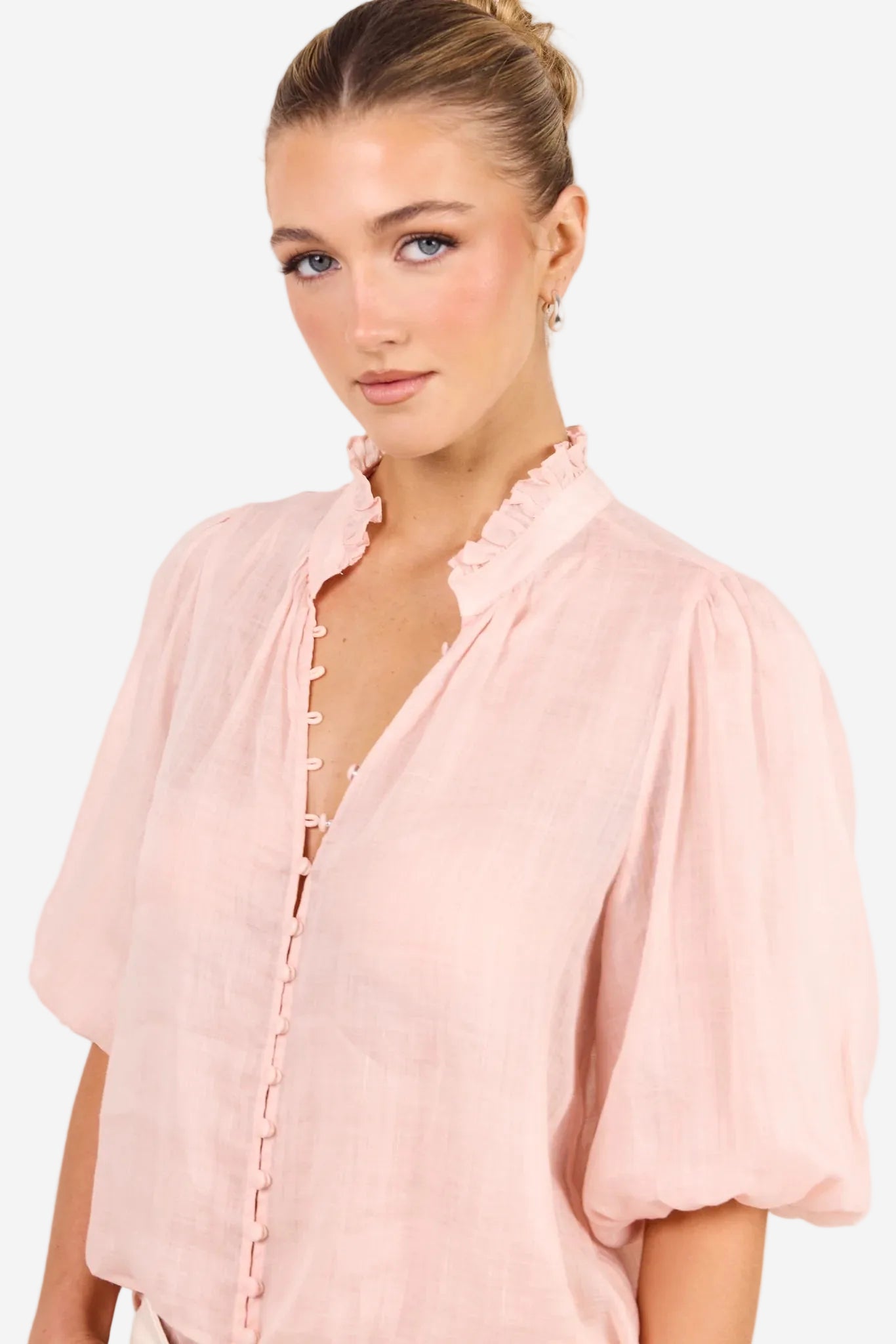 IVY + JACK CONTINUANCE BLUSH  RAMIE SS TOP - THE VOGUE STORE