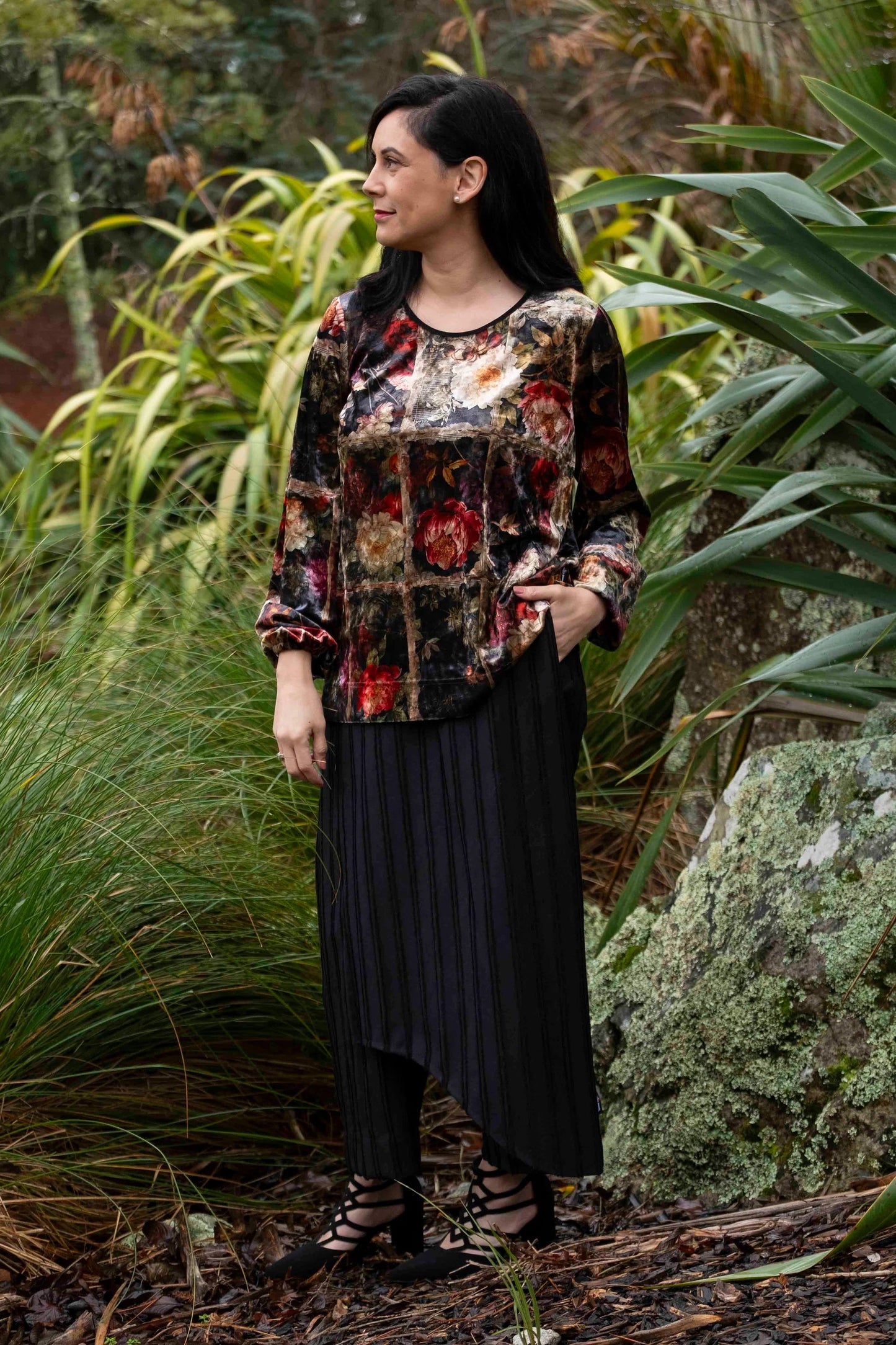 JELLICOE LATTICE  TOP - DIVIDES OF NATURE - THE VOGUE STORE