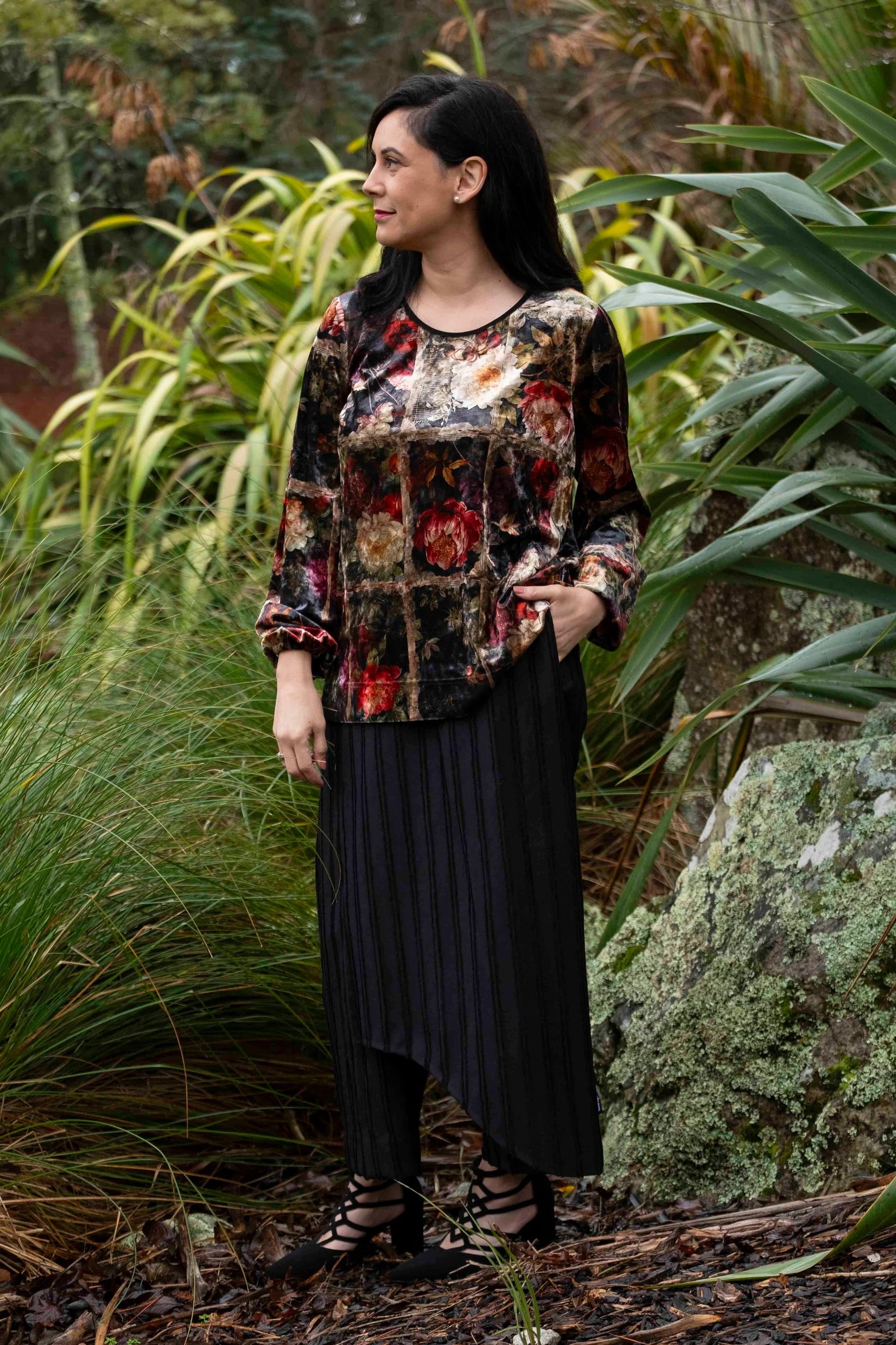 JELLICOE LATTICE  TOP - DIVIDES OF NATURE - THE VOGUE STORE