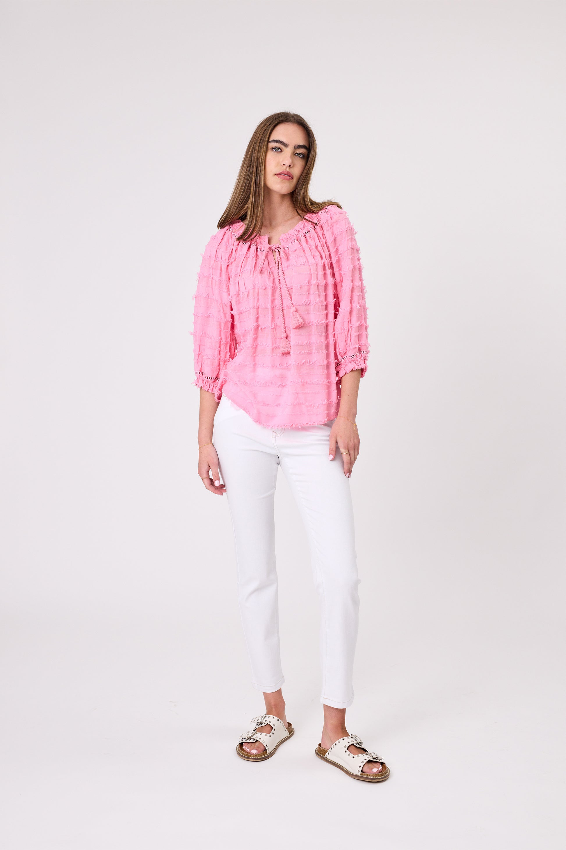 DESIGN NATION ASTA TOP - PINK - THE VOGUE STORE