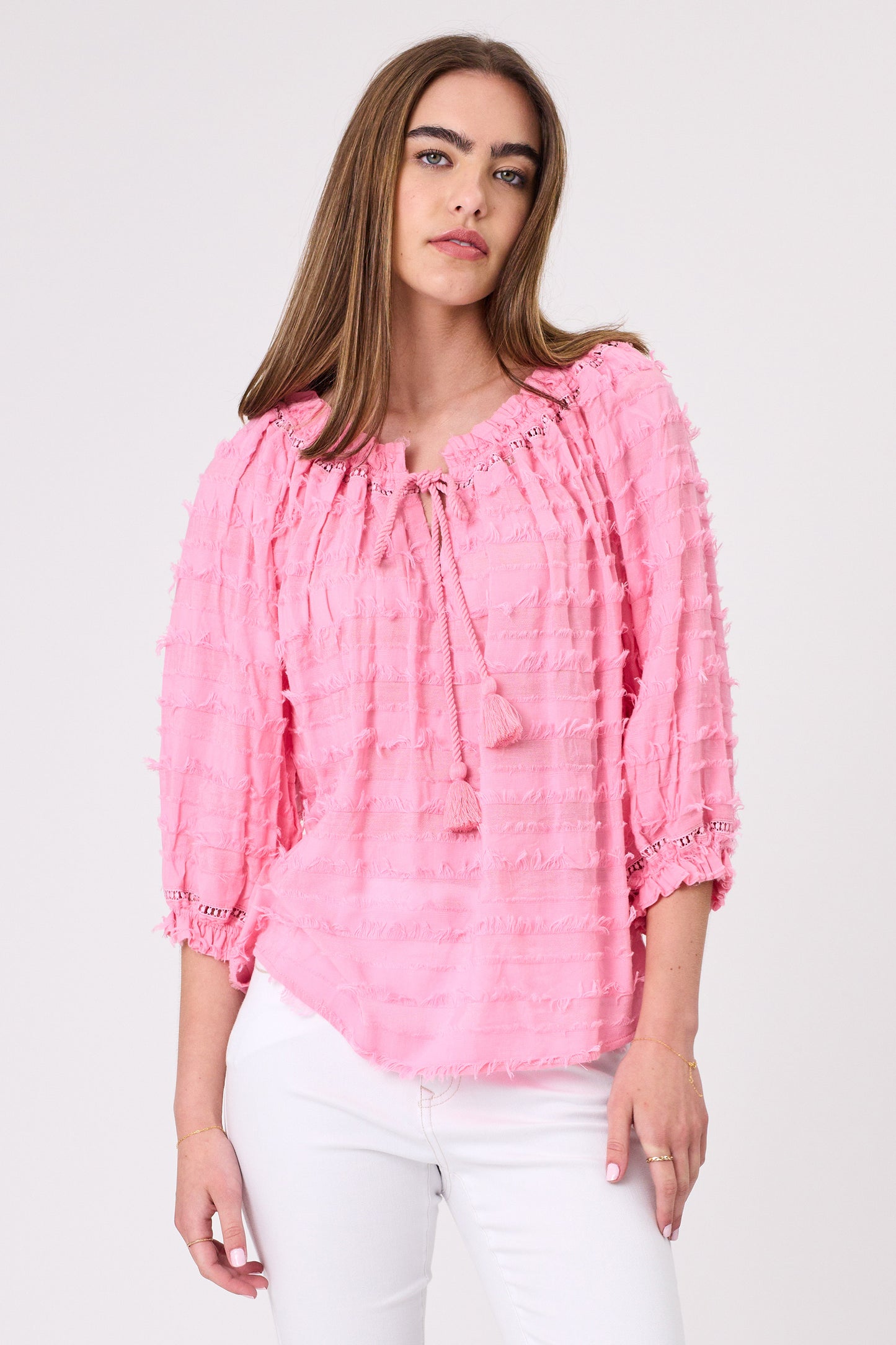 DESIGN NATION ASTA TOP - PINK - THE VOGUE STORE