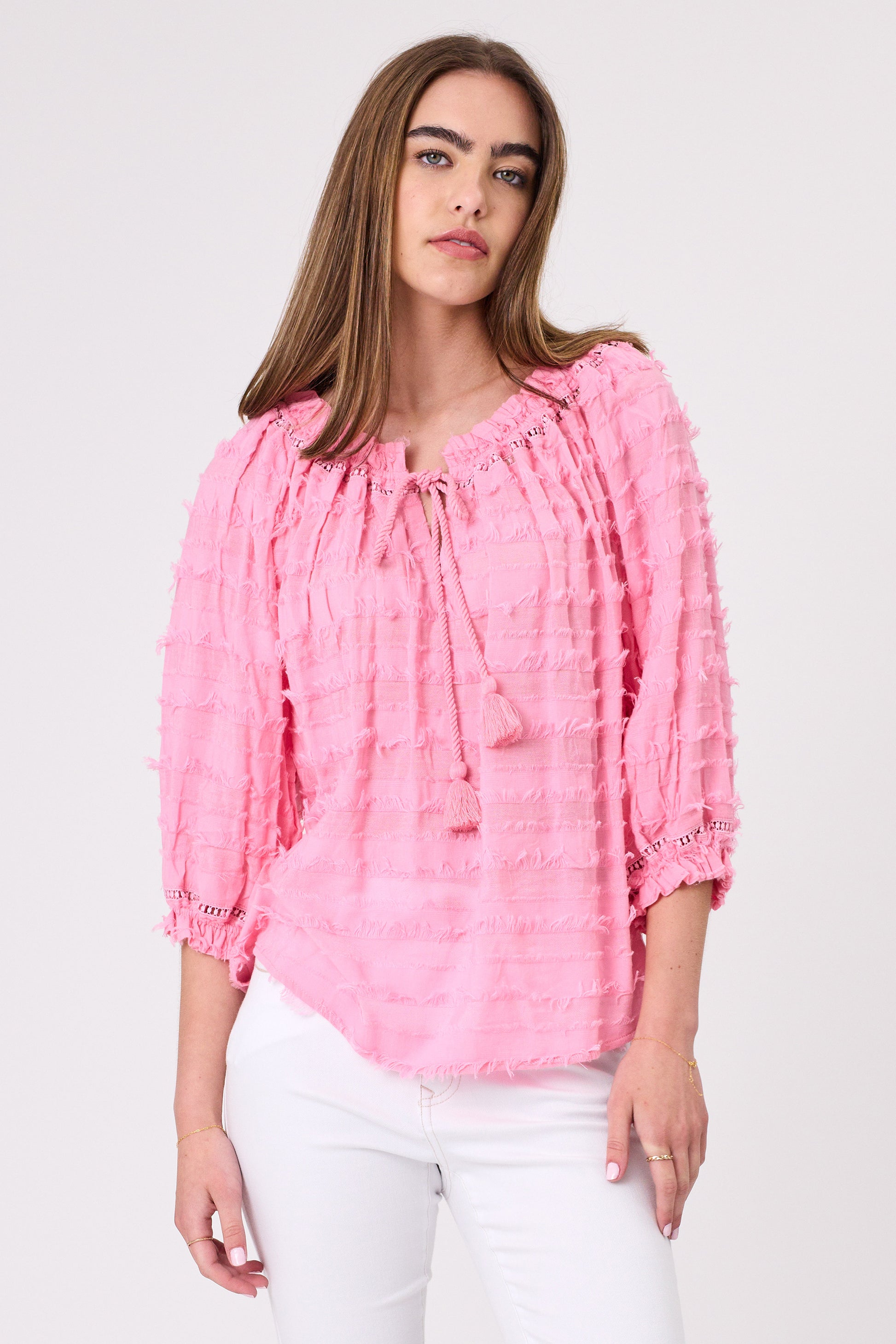 DESIGN NATION ASTA TOP - PINK - THE VOGUE STORE