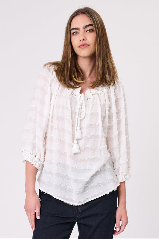 DESIGN NATION ASTA TOP - WHITE - THE VOGUE STORE