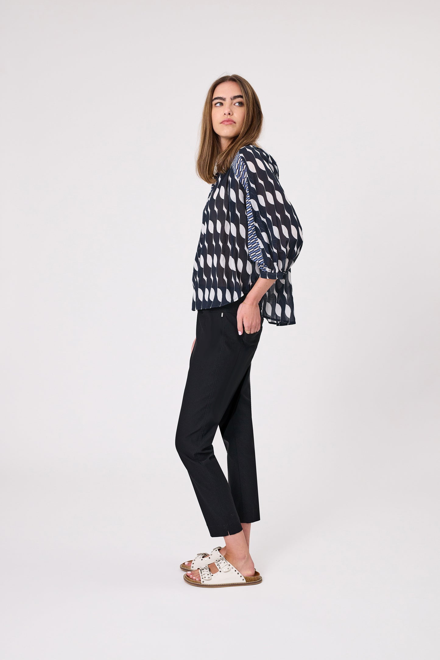 DESIGN NATION EMPIRE TOP - BLACK - THE VOGUE STORE