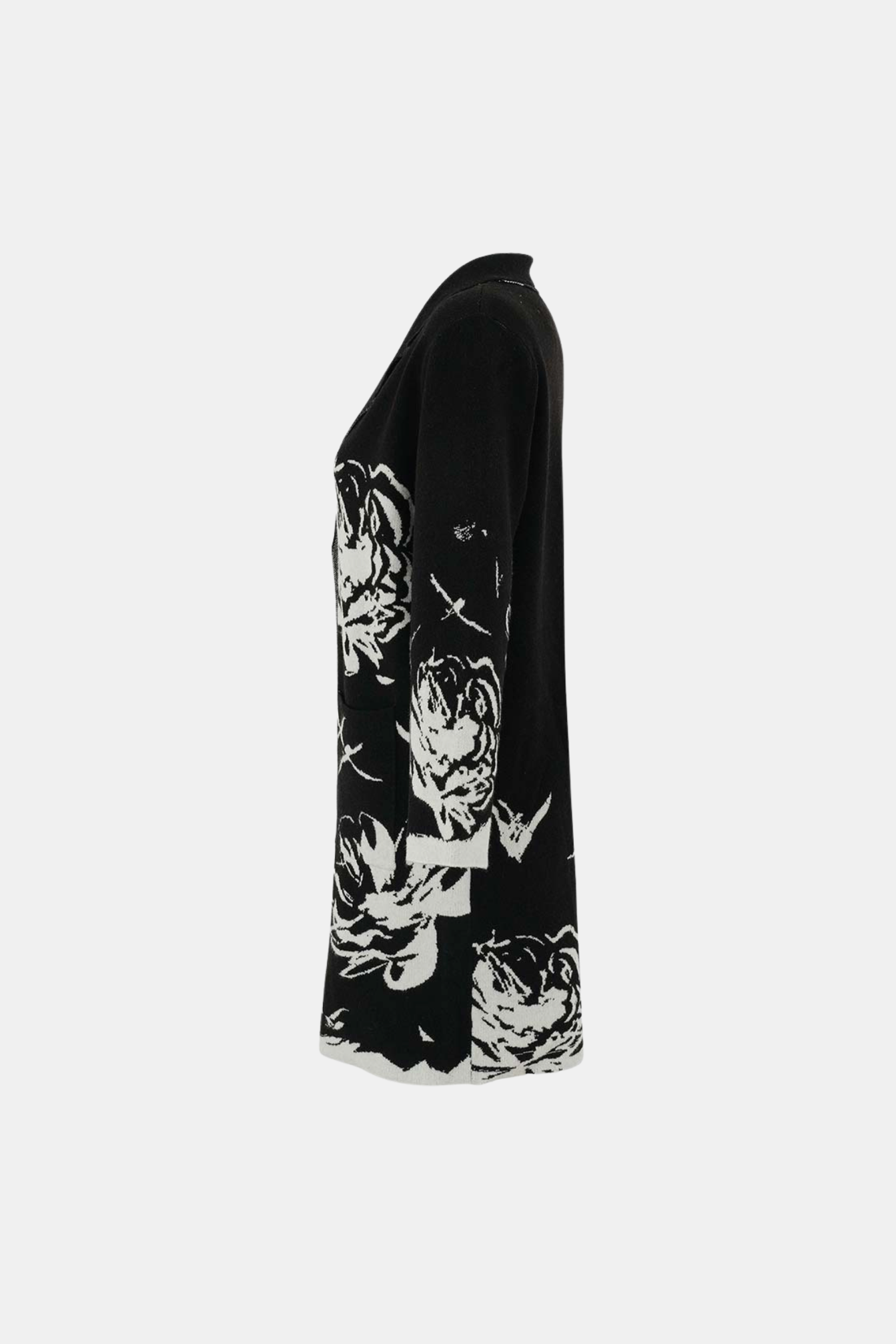 DOLCEZZA KNIT COAT - BLACK - THE VOGUE STORE