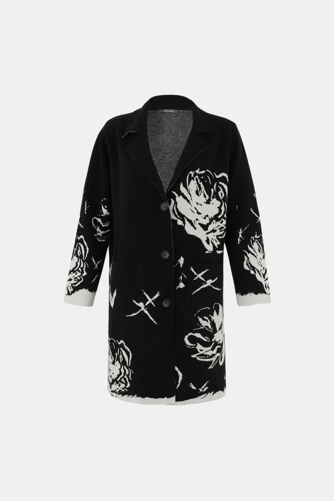 DOLCEZZA KNIT COAT - BLACK - THE VOGUE STORE