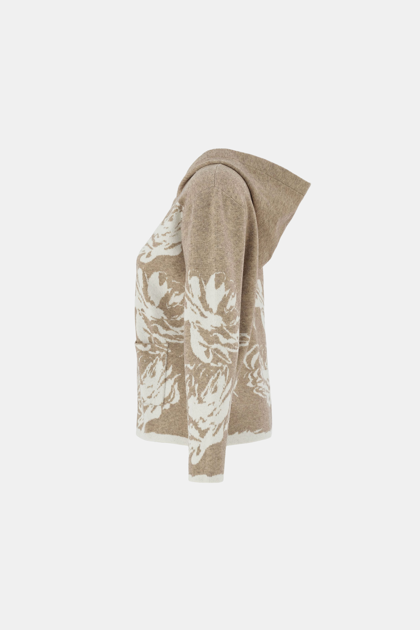 DOLCEZZA KNIT JACKET - OATMEAL - THE VOGUE STORE