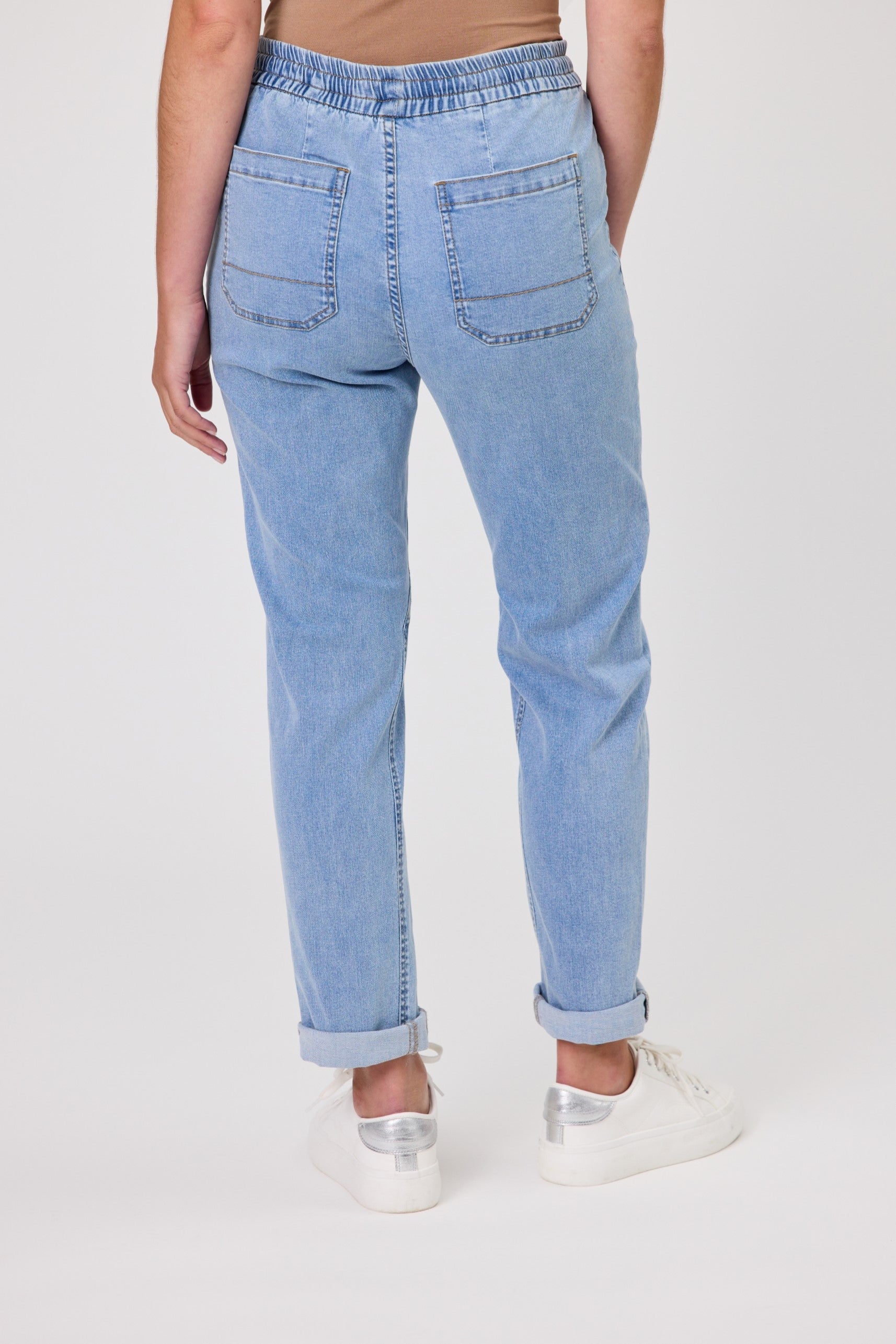 DUO CALEB RELAXED JOGGER - LIGHT BLUE - THE VOGUE STORE