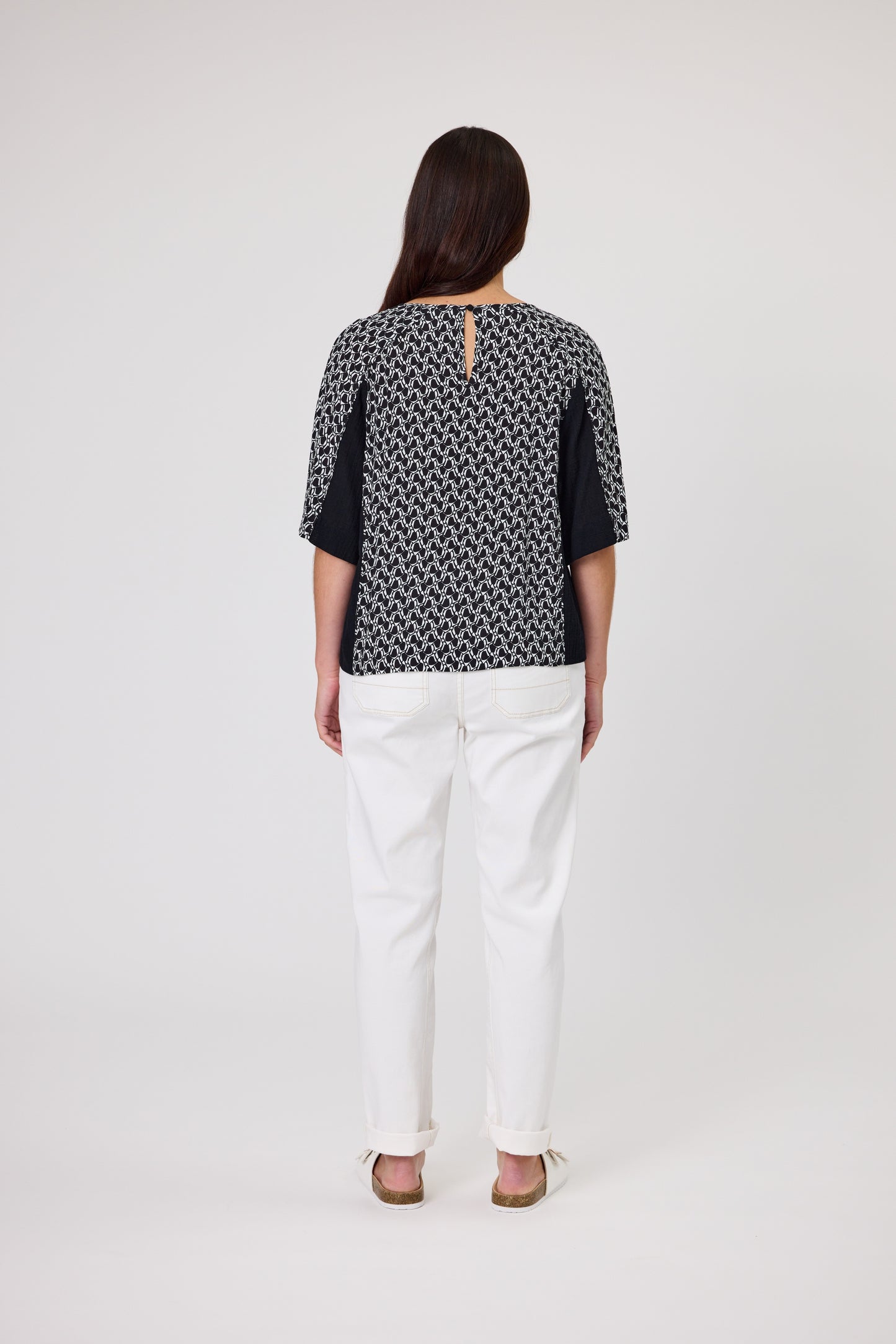DUO IDA SHELL TOP - IDA PRINT - THE VOGUE STORE