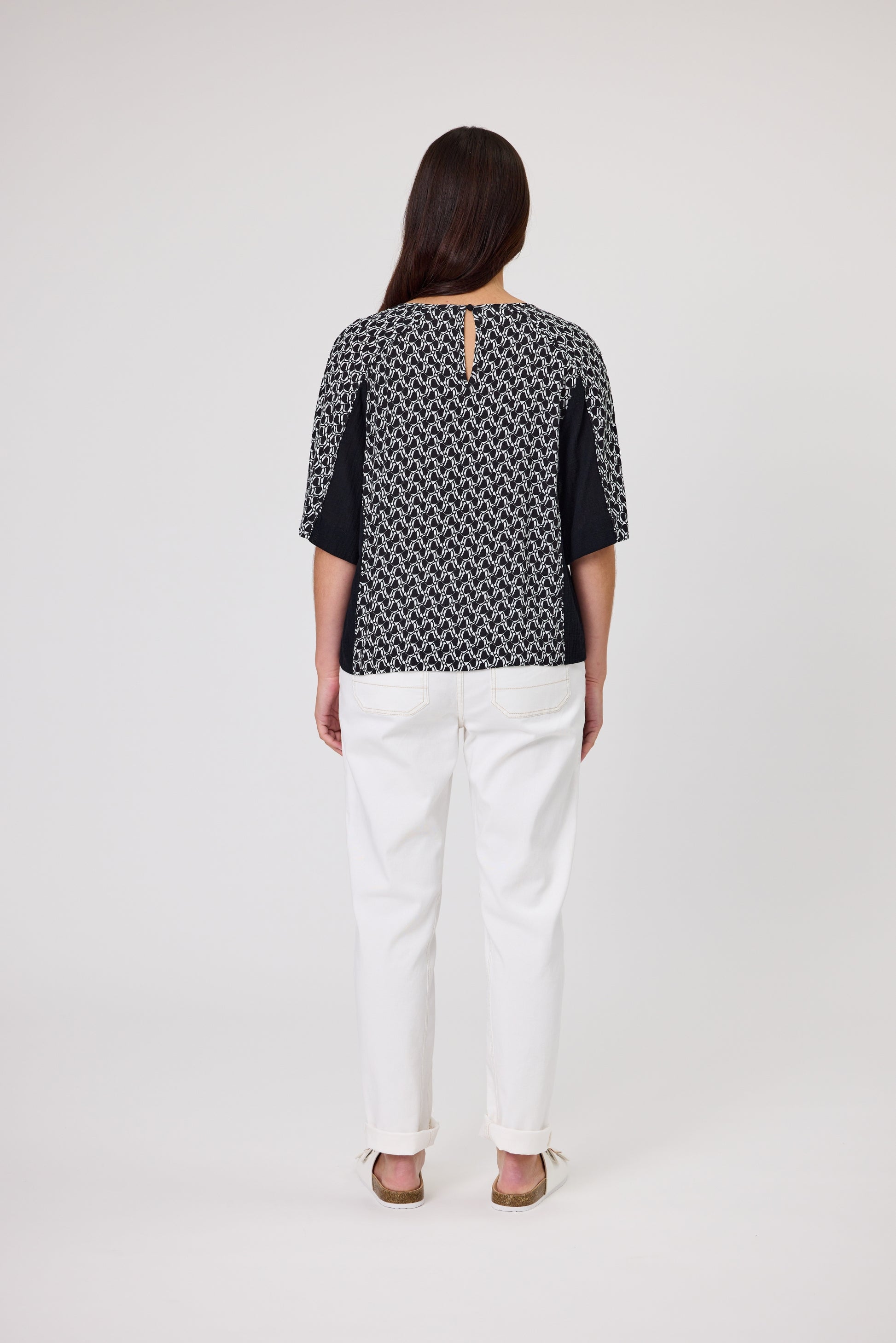 DUO IDA SHELL TOP - IDA PRINT - THE VOGUE STORE