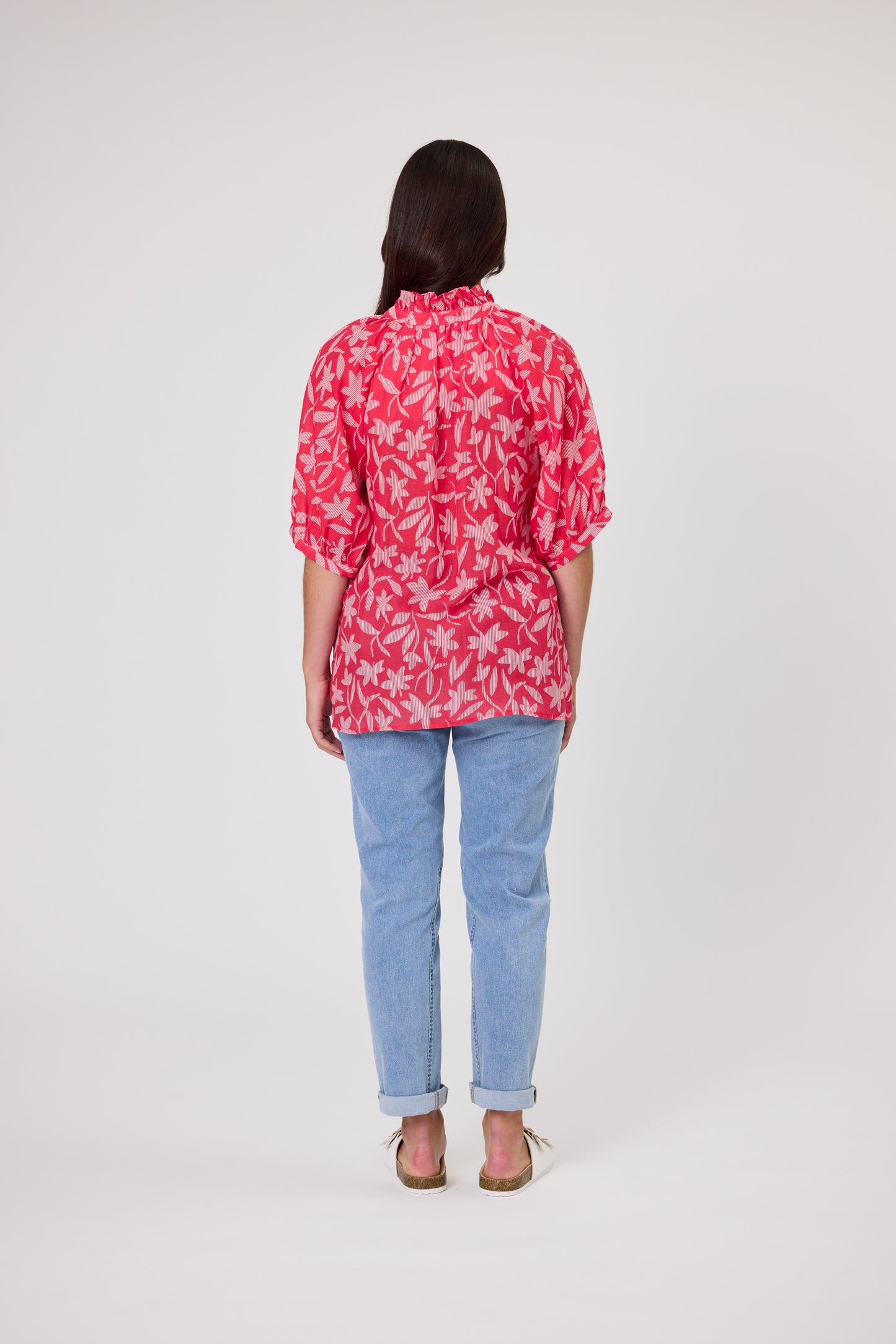 DUO FLEUR TOP - FLEUR PRINT - THE VOGUE STORE