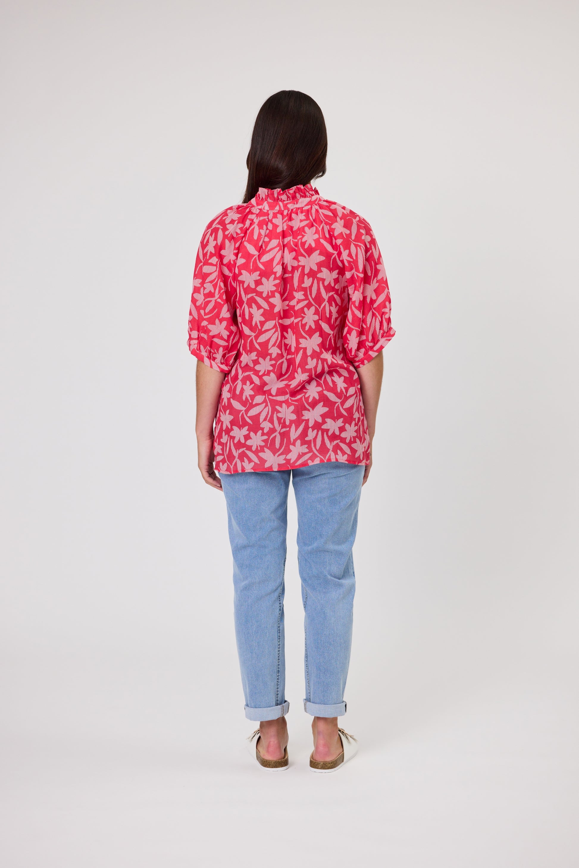 DUO FLEUR TOP - FLEUR PRINT - THE VOGUE STORE