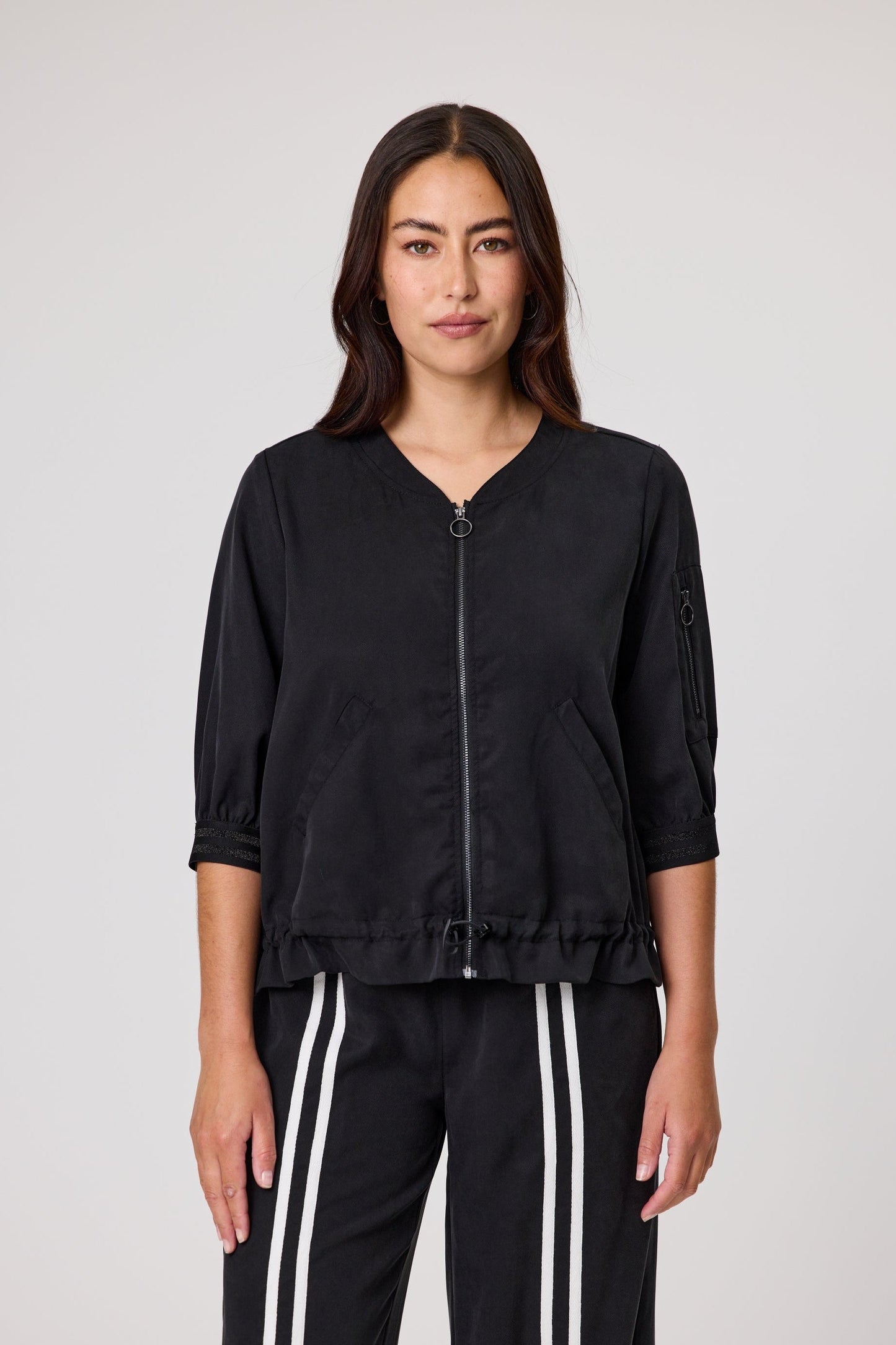 DUO AUBREY JACKET - BLACK -THE VOGUE STORE