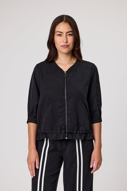 DUO AUBREY JACKET - BLACK -THE VOGUE STORE