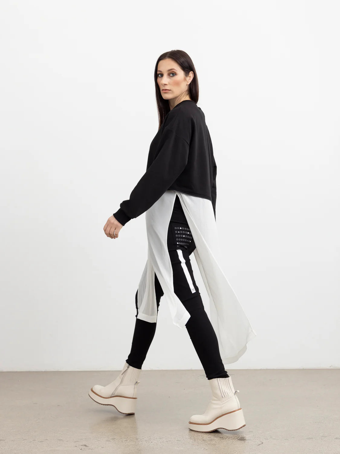STYLE XLAB DARK LIGHT SHIRT - BLACK - THE VOGUE STORE - THE VOGUE STORE