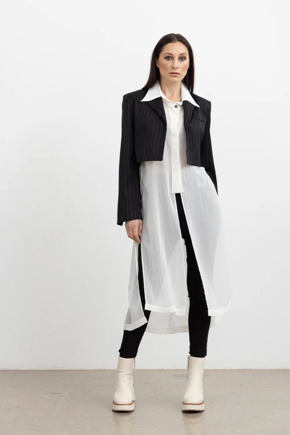 STYLE XLAB DARK LIGHT SHIRT - BLACK - THE VOGUE STORE - THE VOGUE STORE