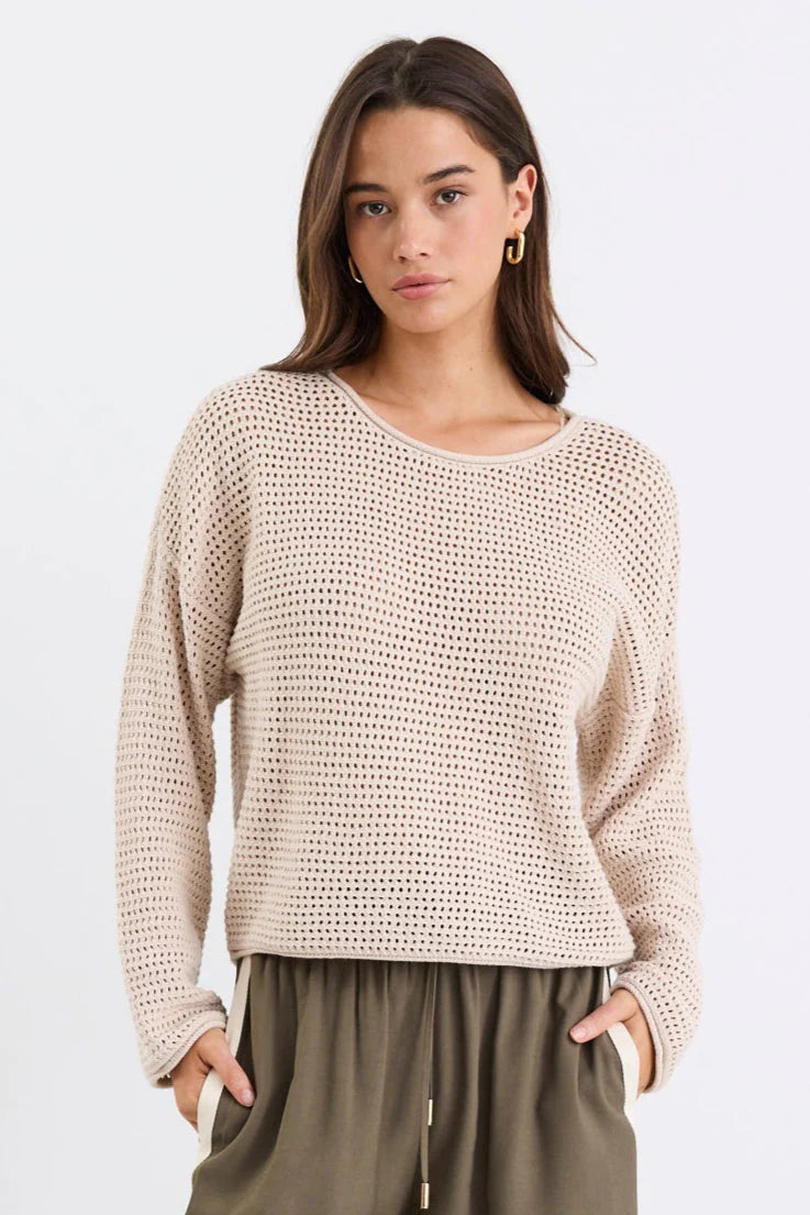 RE:UNION DAWN STRING CROCHET KNIT JUMPER - STRING - THE VOGUE STORE