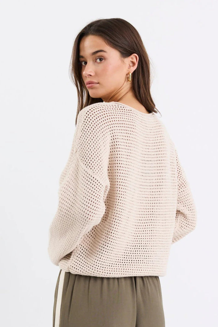 RE:UNION DAWN STRING CROCHET KNIT JUMPER - STRING - THE VOGUE STORE