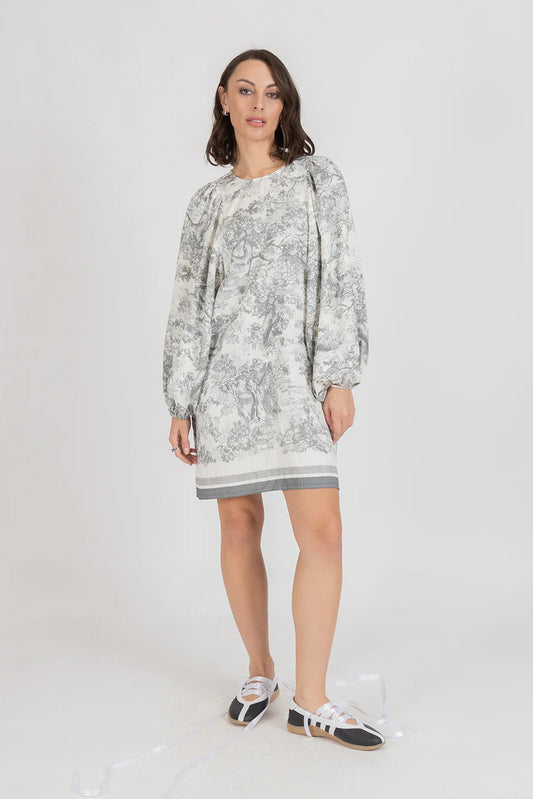 FEDERATION RUNAWAY DRESS - GREY - THE VOGUE STORE