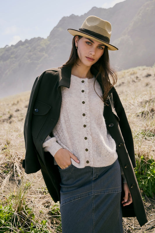LANIA HONOUR CARDI - ICE - THE VOGUE STORE