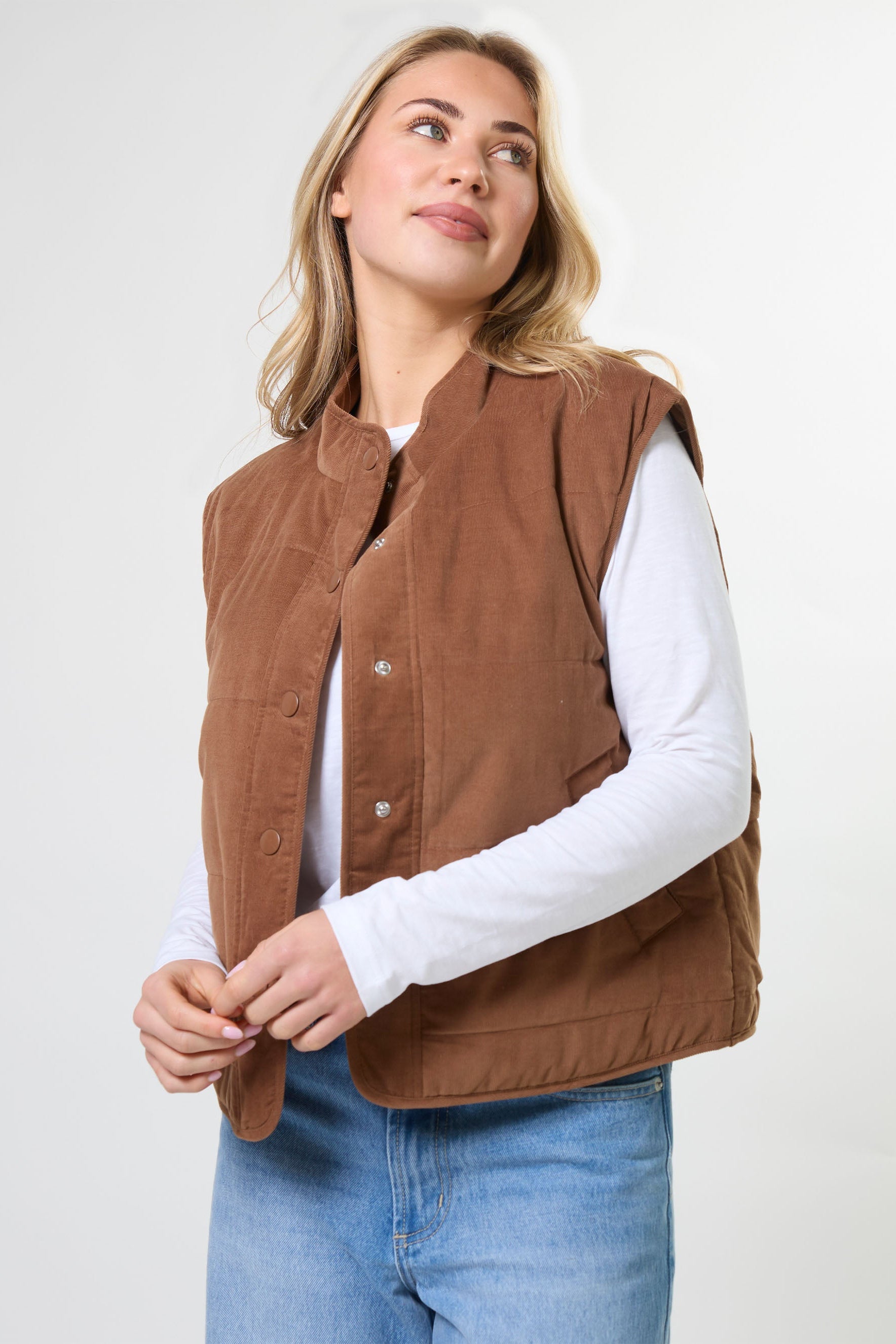 STELLA + GEMMA KENZIE VEST - GINGER - THE VOGUE STORE