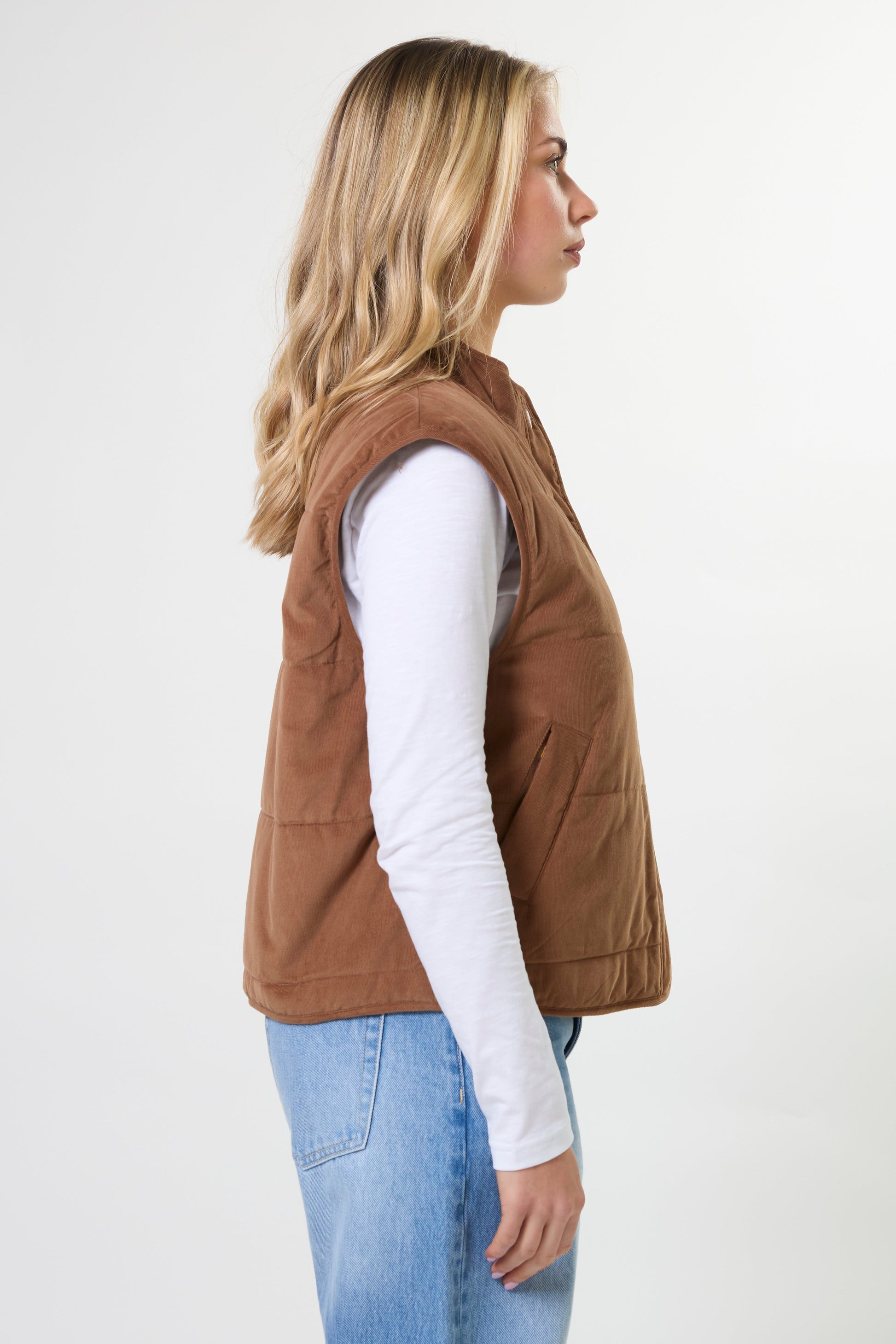 STELLA + GEMMA KENZIE VEST - GINGER - THE VOGUE STORE