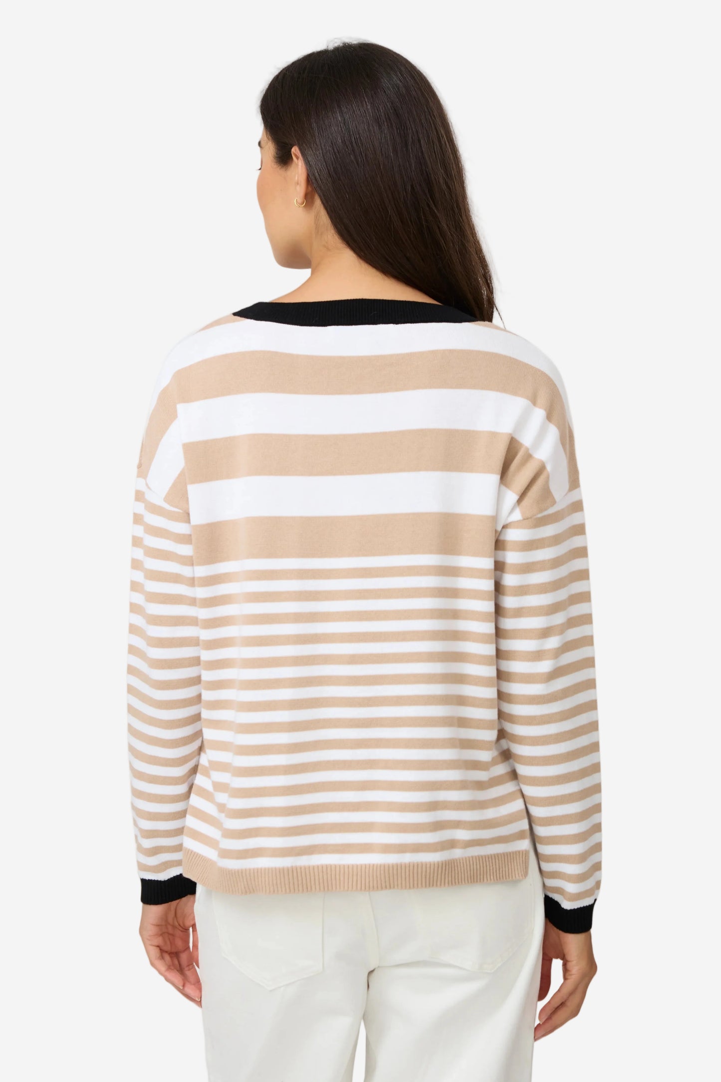 STELLA + GEMMA HIGH STREET JUMPER - SAND - THE VOGUE STORE