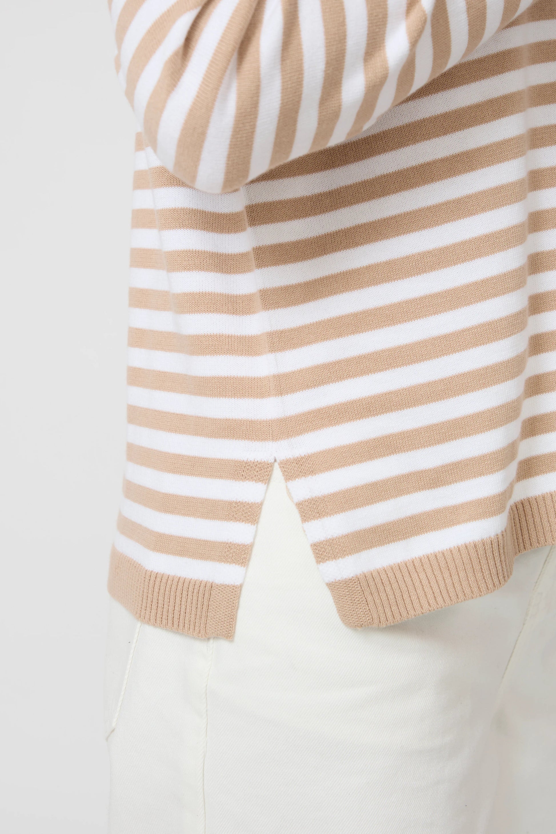 STELLA + GEMMA HIGH STREET JUMPER - SAND - THE VOGUE STORE