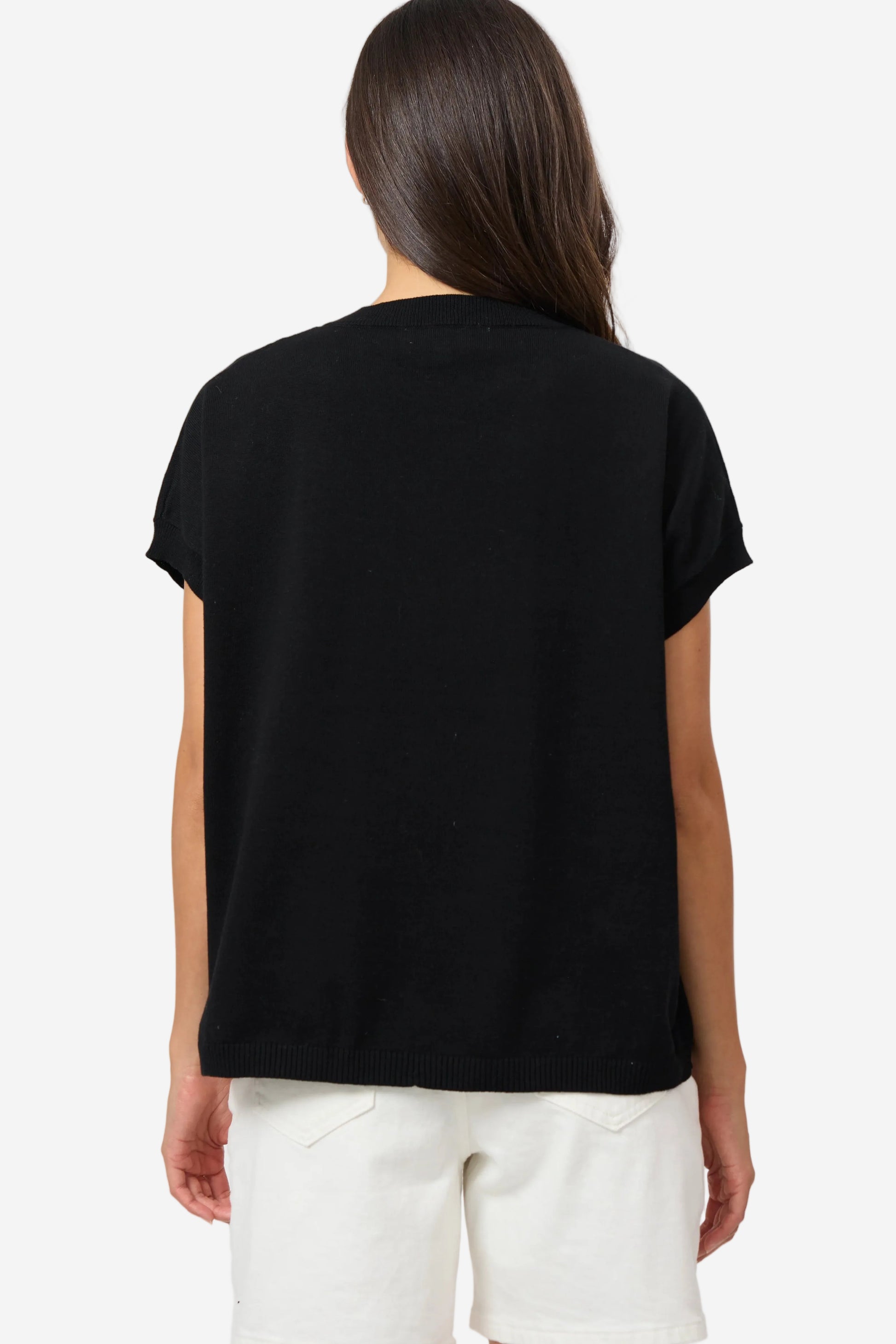 STELLA + GEMMA LILY TOP - BLACK - THE VOGUE STORE