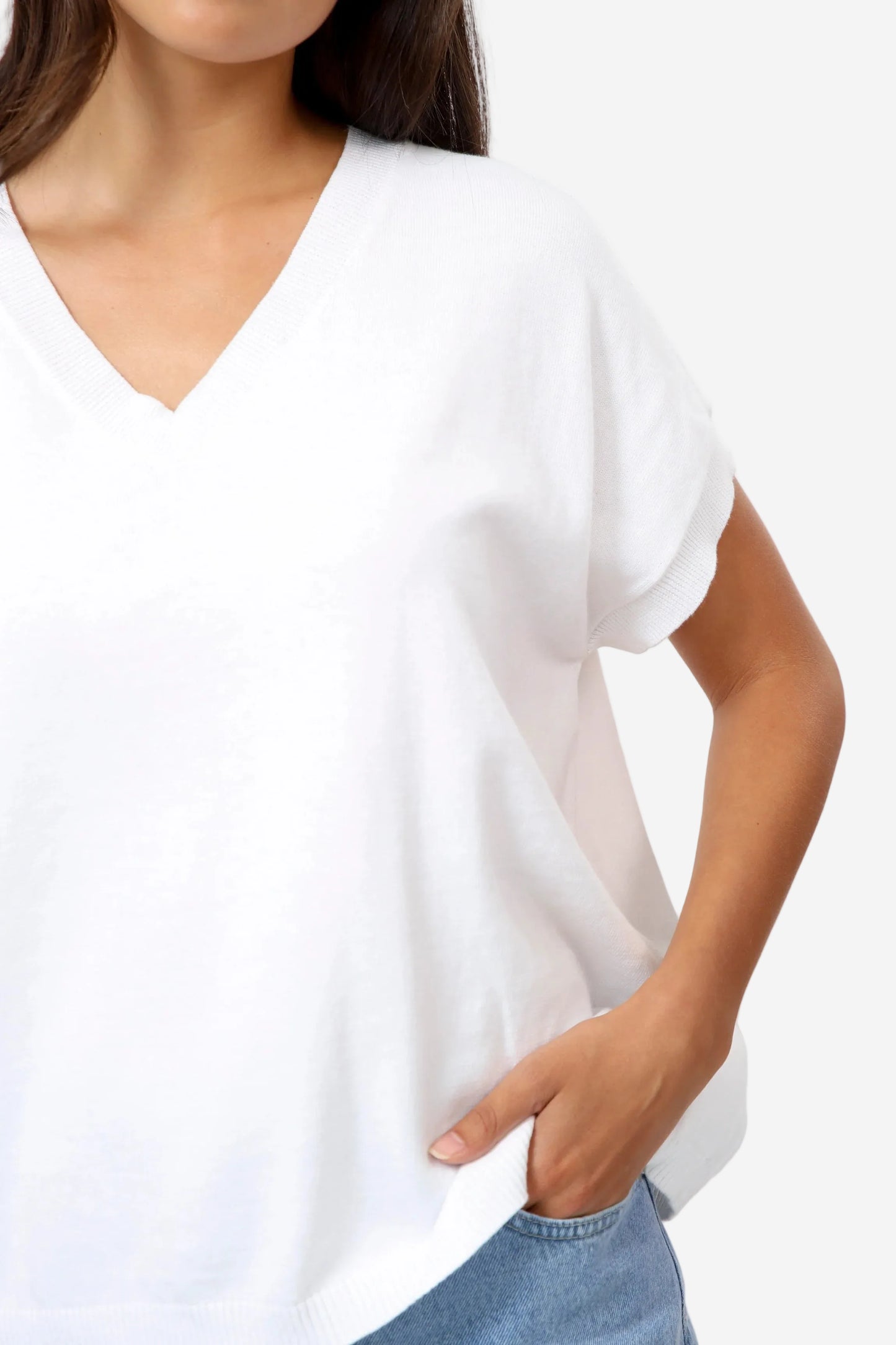 STELLA + GEMMA LILY TOP - WHITE - THE VOGUE STORE