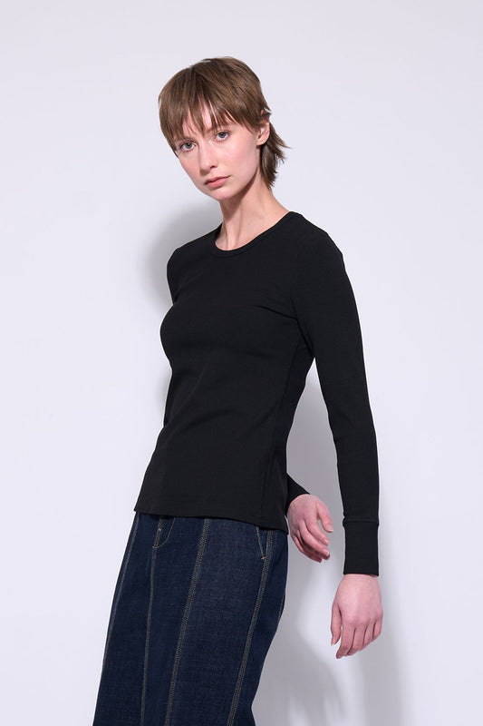 NERIS NOAH TOP - BLACK - THE VOGUE STORE