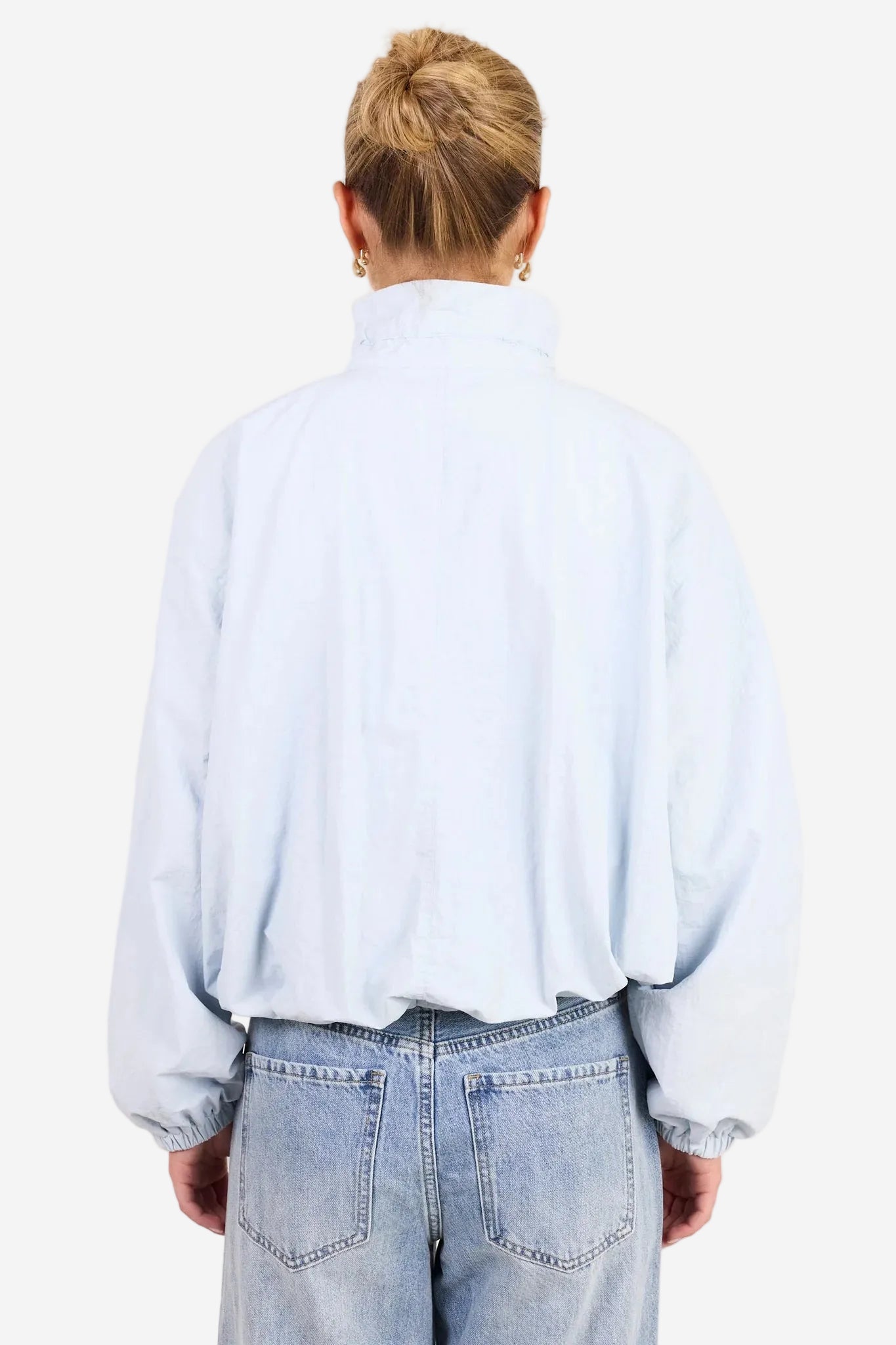 STORIES BE TOLD ELEMENT ICE BLUE FUNNEL NECK BOMBER JACKET - THE VOGUE STORE