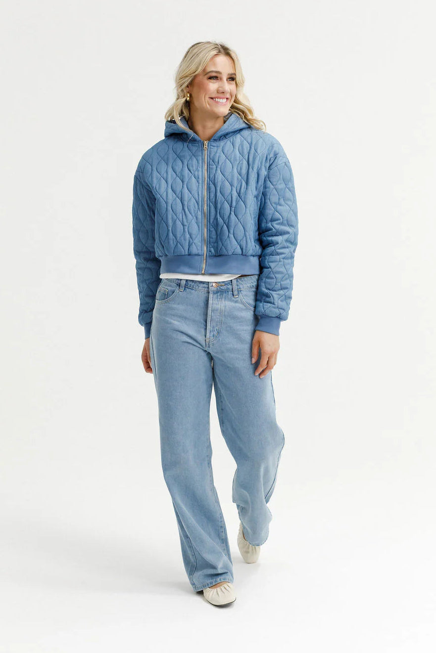HOMELEE EMILY JACKET - SAPPHIRE - THE VOGUE STORE