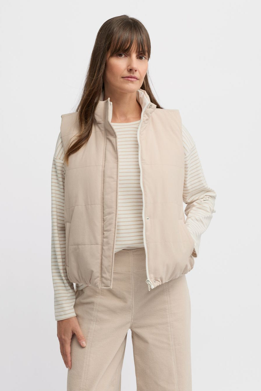 YARRA TRAIL LEVITY PUFFER - ALMOND ECRU - THE VOGUE STORE