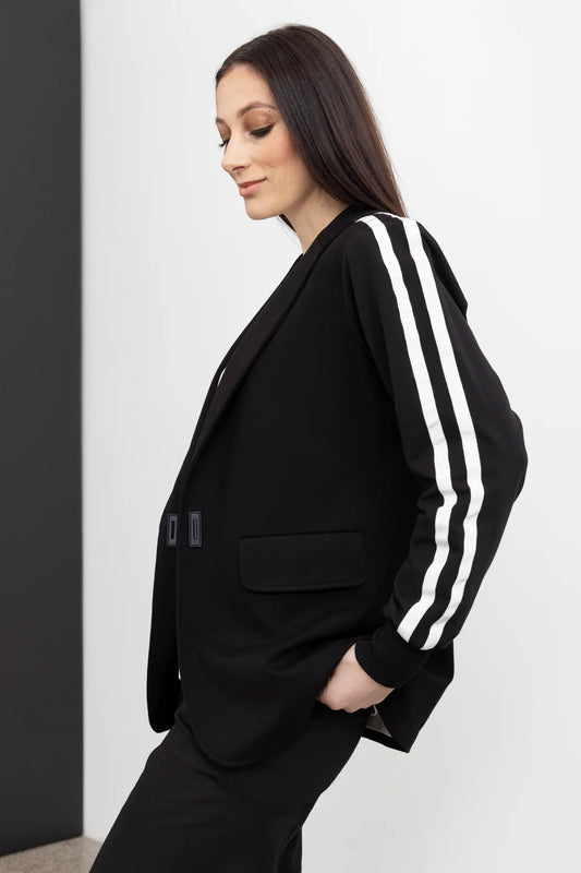 STYLE X LAB REFLECTIVE REVEL JACKET - BLACK - THE VOGUE STORE