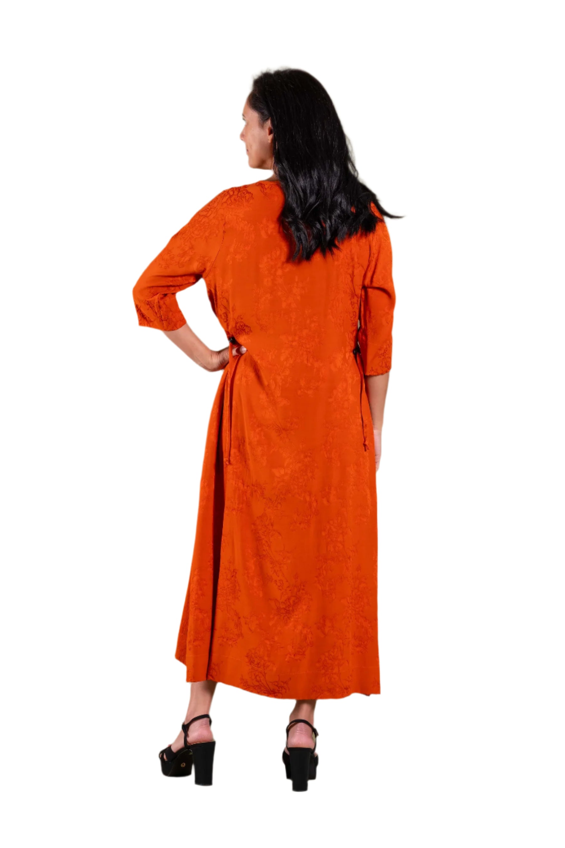 DEEANNE HOBBS VERSION DRESS - TIGER ORANGE - THE VOGUE STORE
