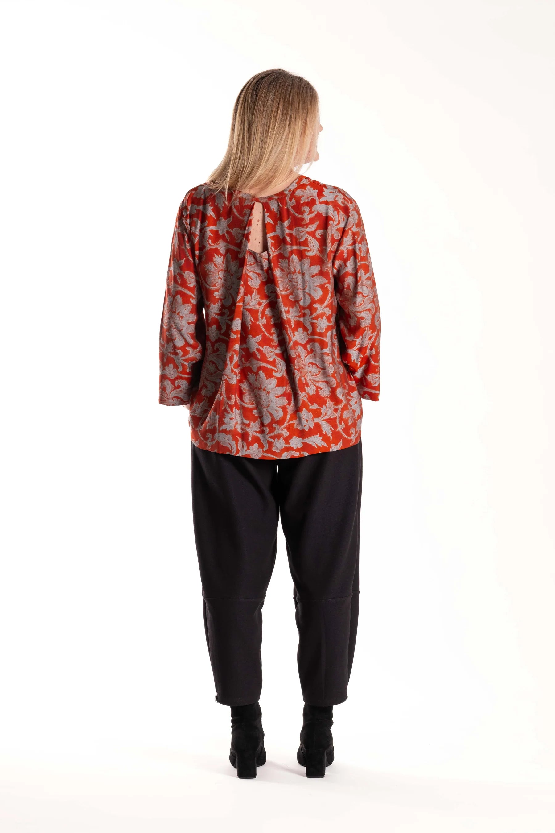 DEEANNE HOBBS ZEFER TOP - SPICED ORANGE - THE VOGUE STORE