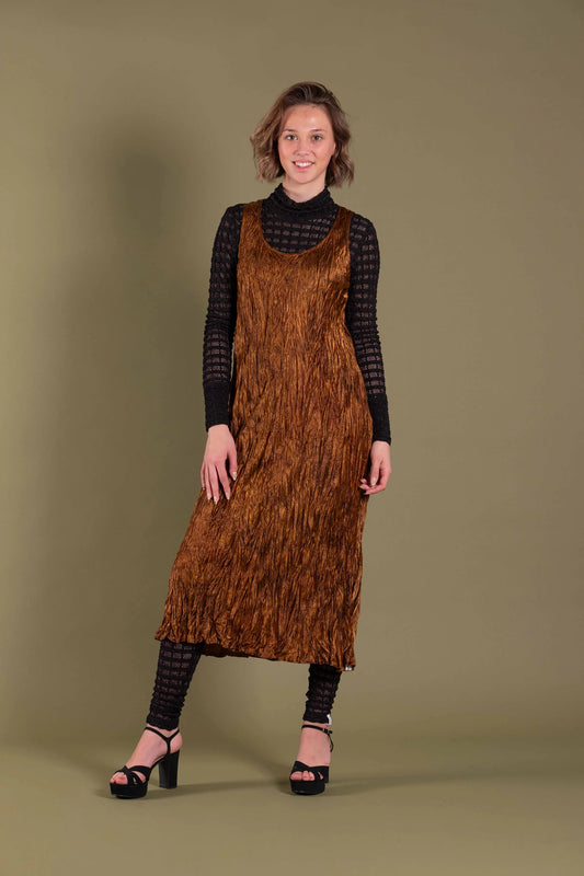 DEEANNE HOBBS BROOKE DRESS - BURNT SIENNA - THE VOGUE STORE