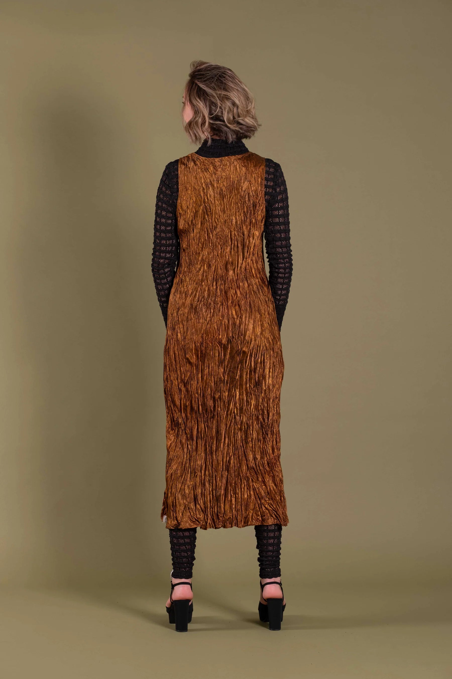 DEEANNE HOBBS BROOKE DRESS - BURNT SIENNA - THE VOGUE STORE