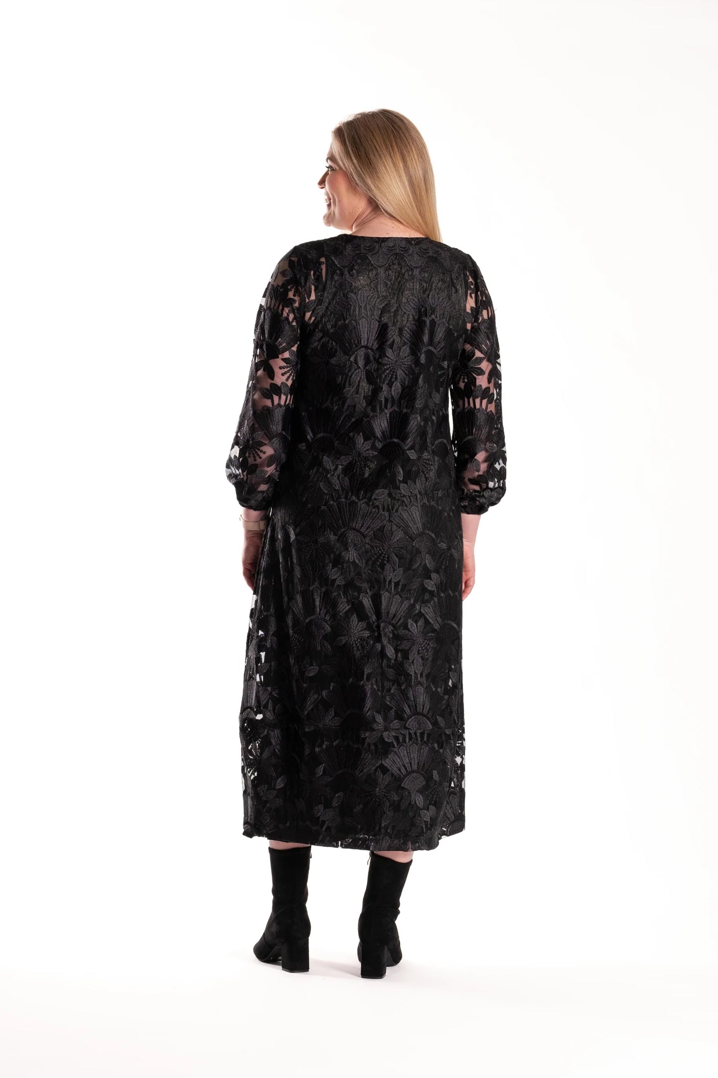 DEEANNE HOBBS CONNECTION DRESS - BLACK LACE - THE VOGUE STORE