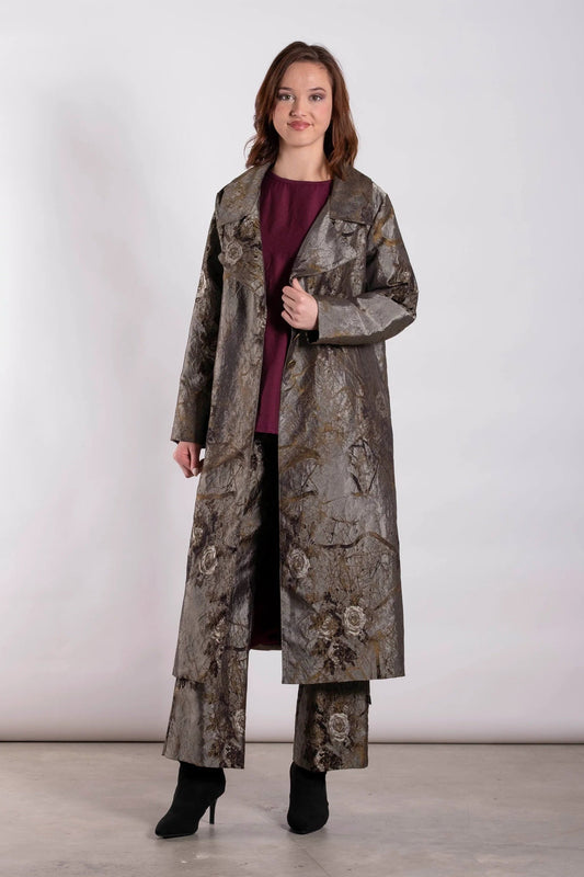 DEEANNE HOBBS INDULGENT COAT - GILDED SKETCH - THE VOGUE STORE