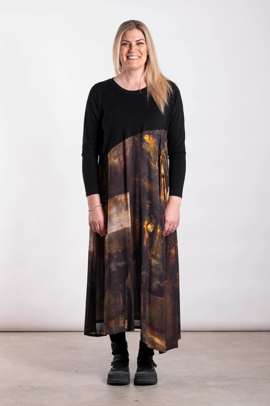 DEEANNE HOBBS OBSERVE DRESS - MIDNIGHT TREK - THE VOGUE STORE