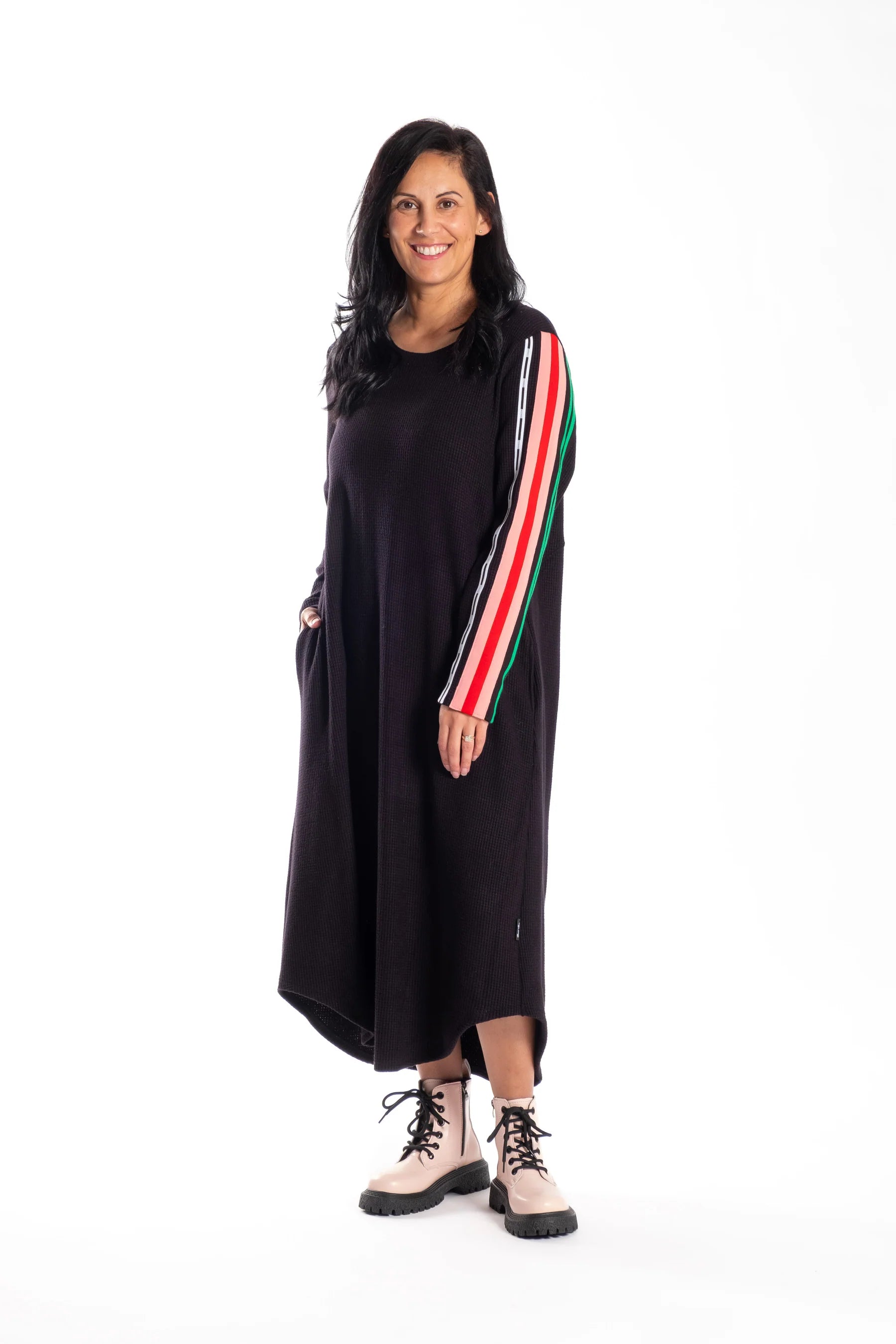 JELLICOE SIMONE DRESS - MULTI STRIPE - THE VOGUE STORE