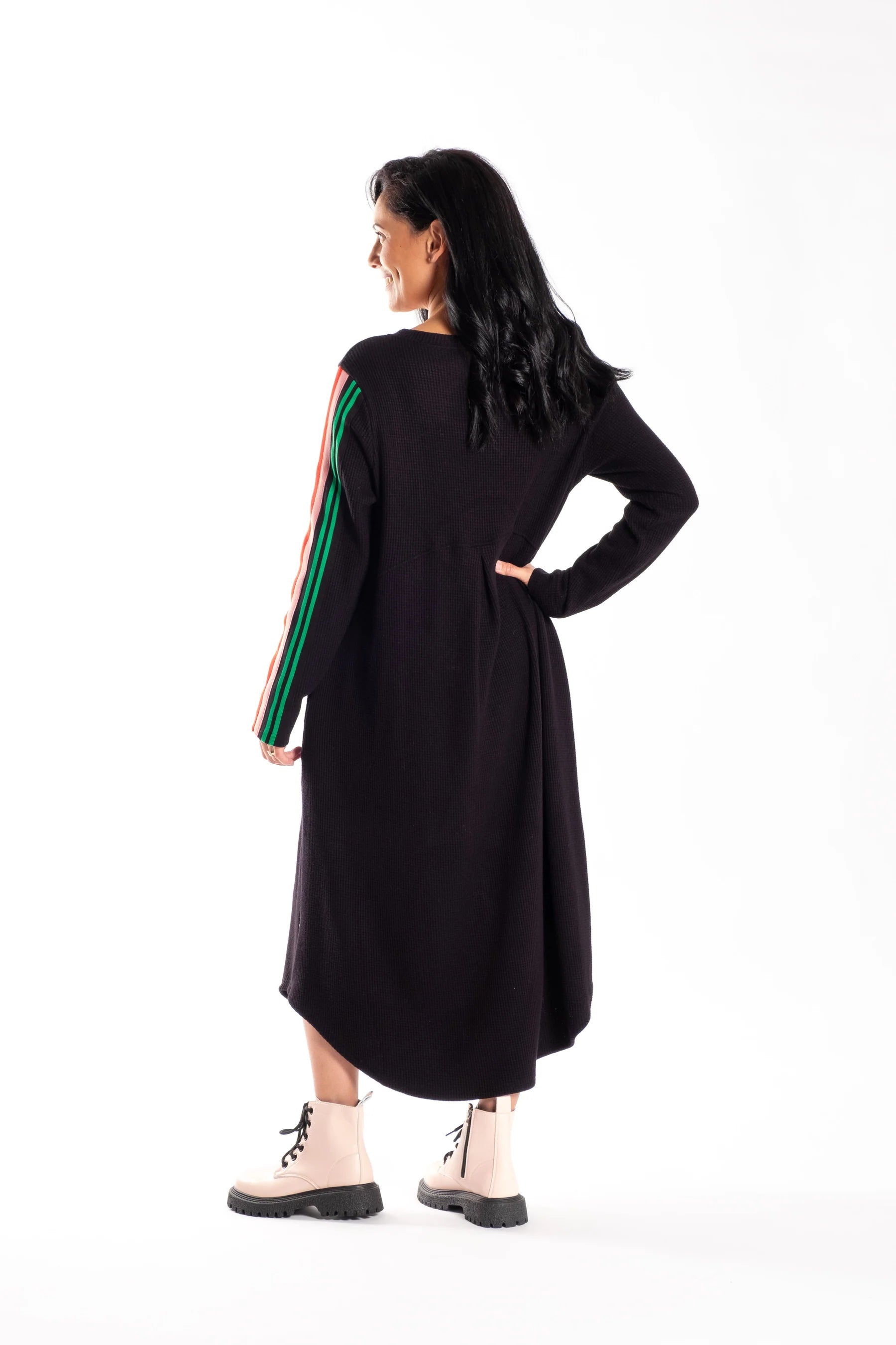 JELLICOE SIMONE DRESS - MULTI STRIPE - THE VOGUE STORE