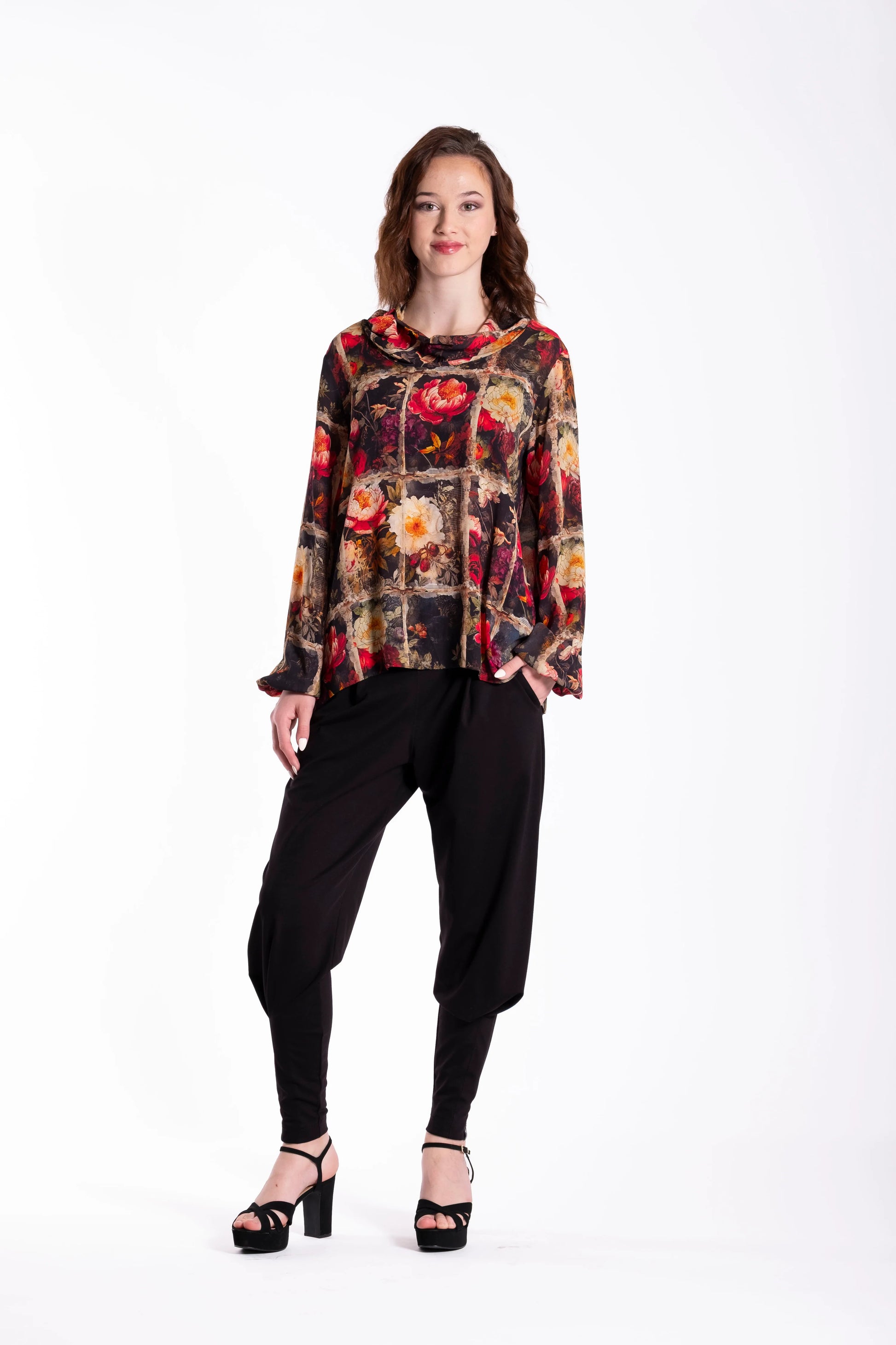 JELLICOE DRAPE TOP - DIVIDES OF NATURE - THE VOGUE STORE