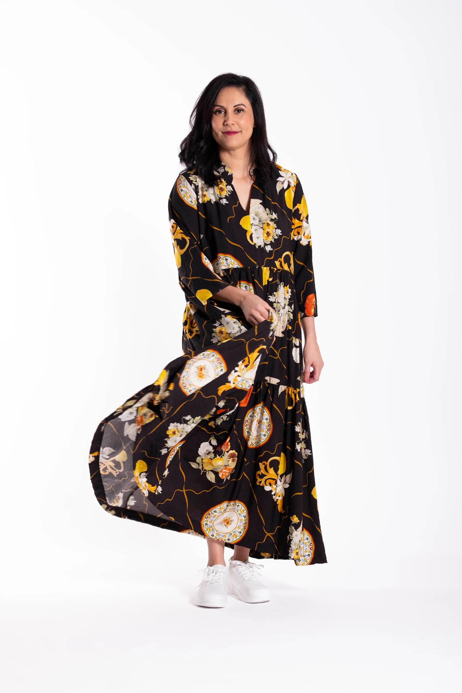 JELLICOE COLLAR TIERED DRESS - PLATE ME UP - THE VOGUE STORE