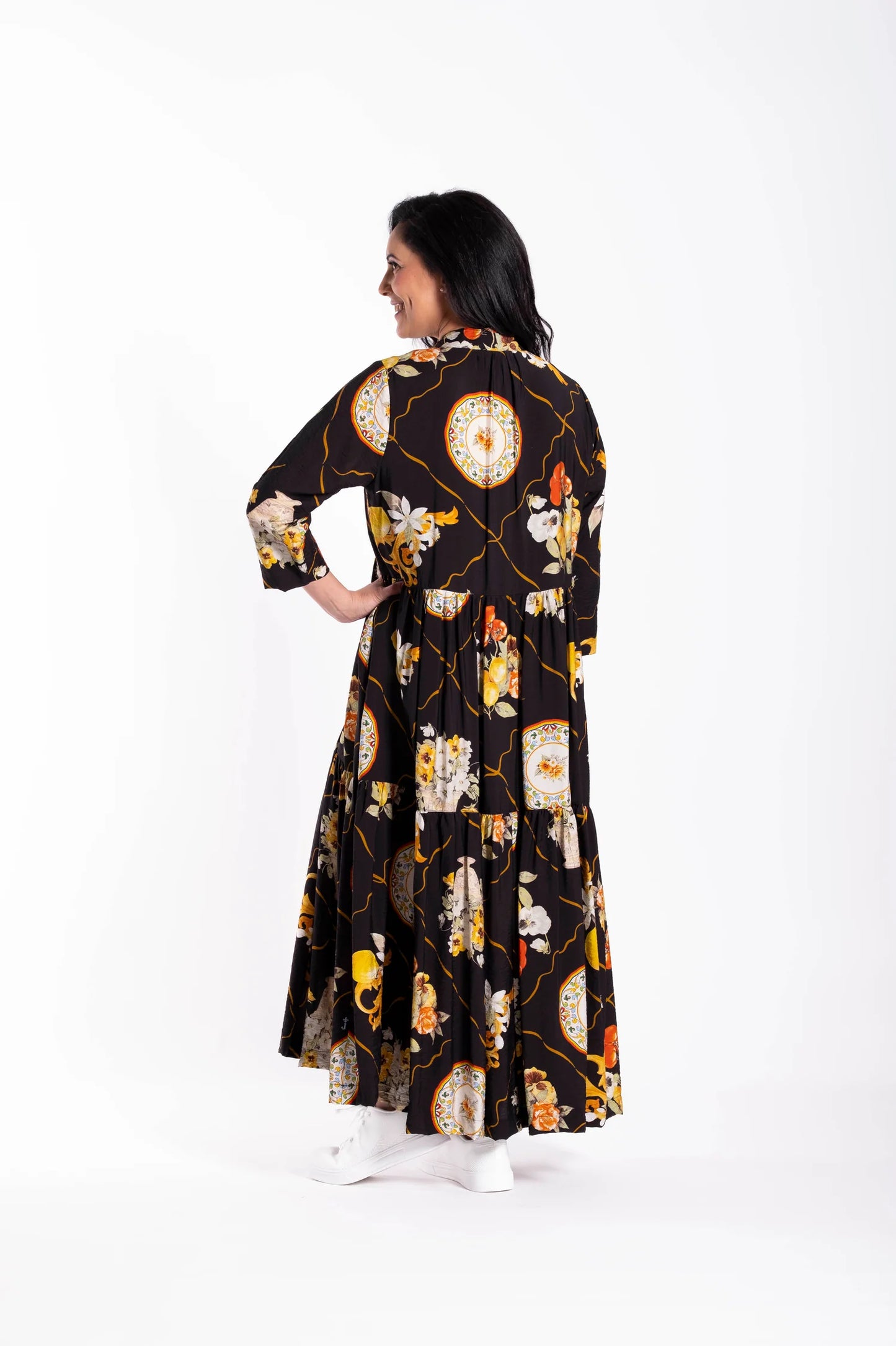 JELLICOE COLLAR TIERED DRESS - PLATE ME UP - THE VOGUE STORE