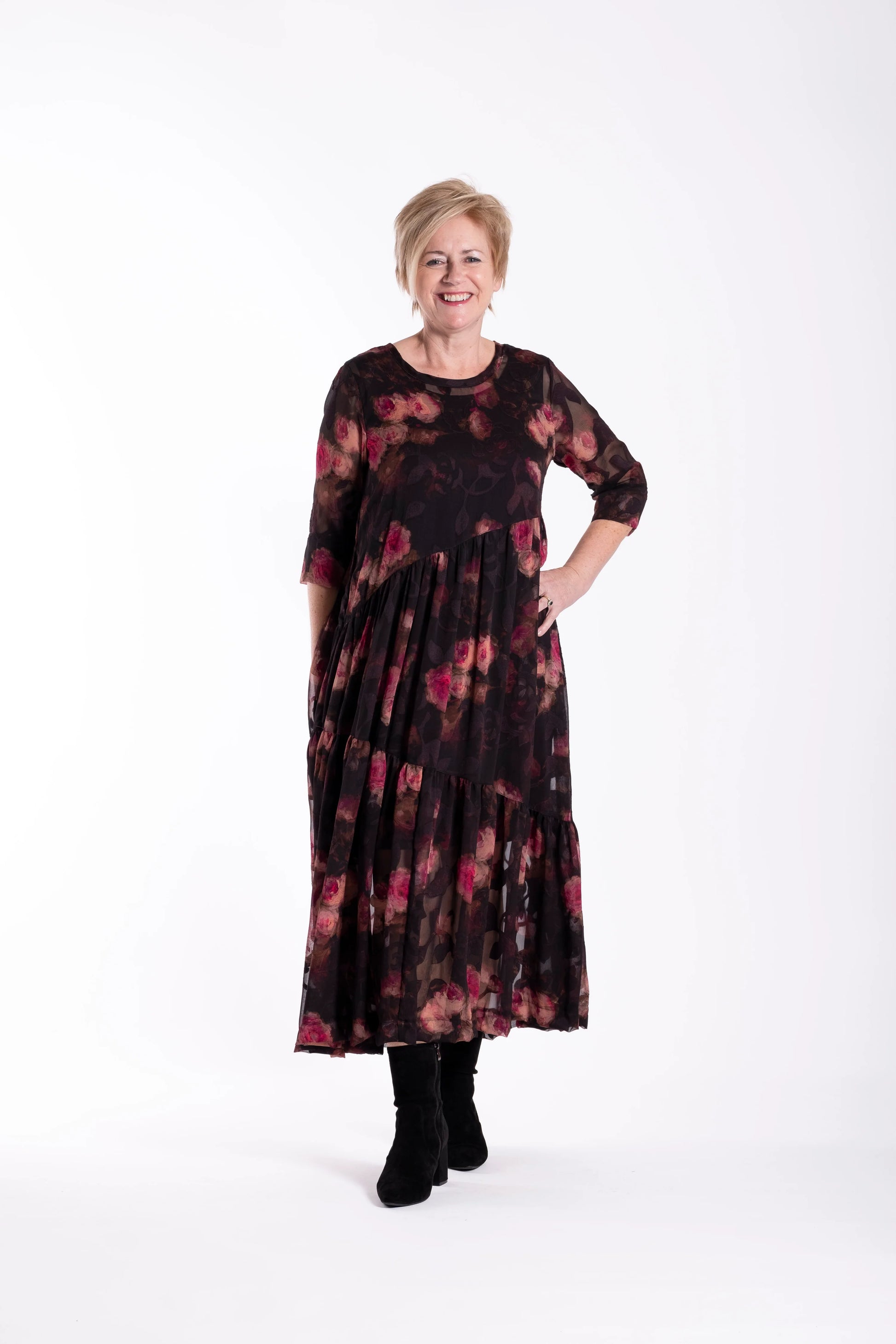 JELLICOE ANGLED DRESS - POTPOURRI - THE VOGUE STORE