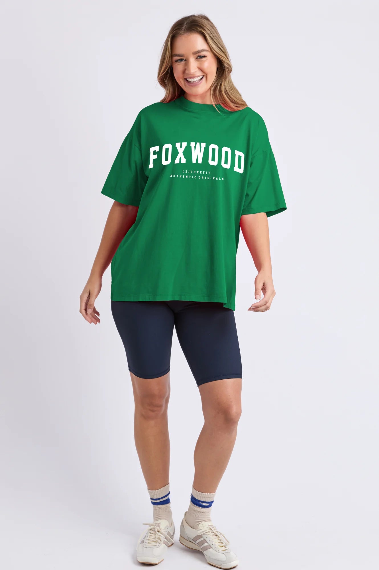 FOXWOOD INTERVAL TEE - GREEN - THE VOGUE STORE